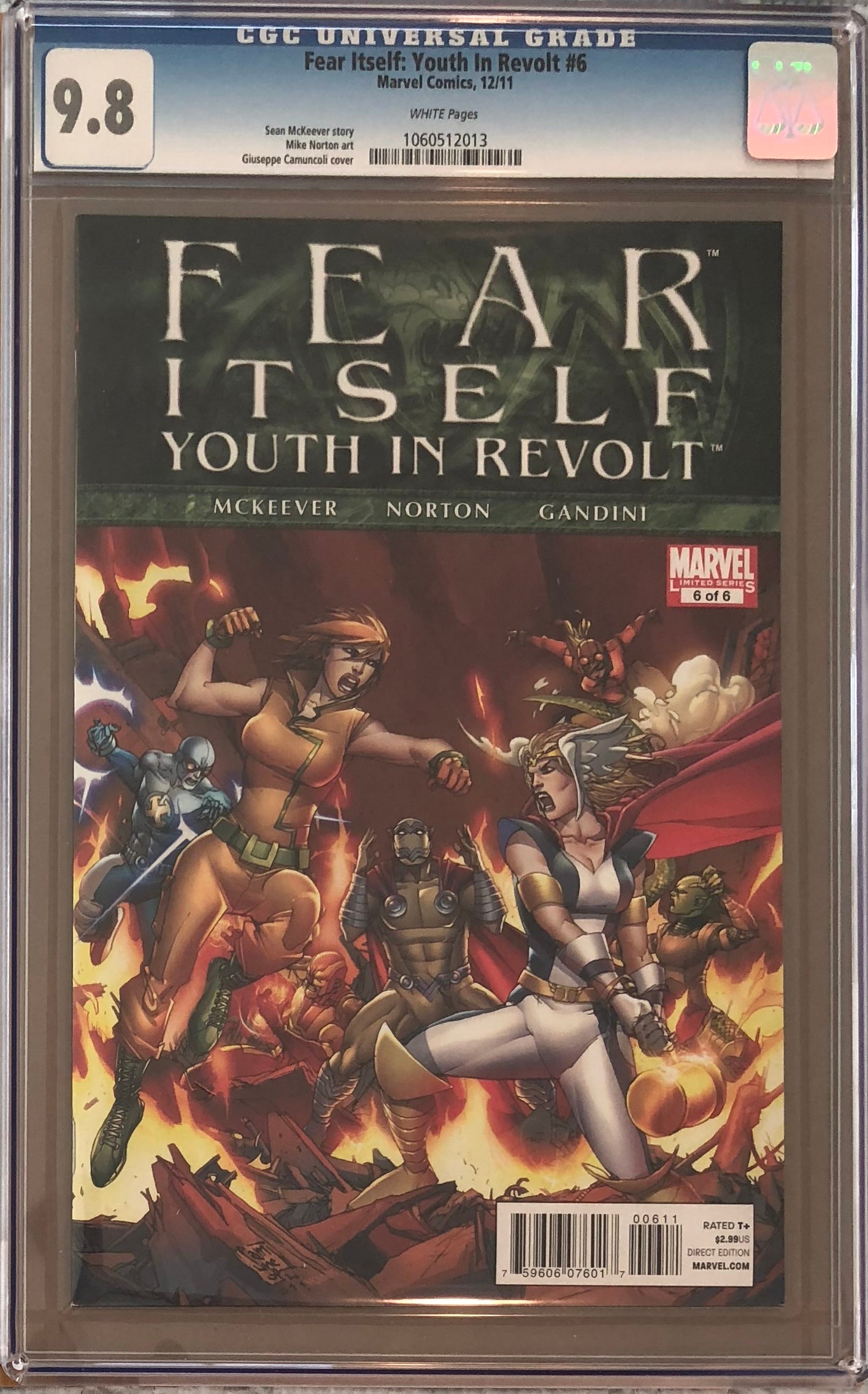 Fear Itself: Youth in Revolt #6 CGC 9.8