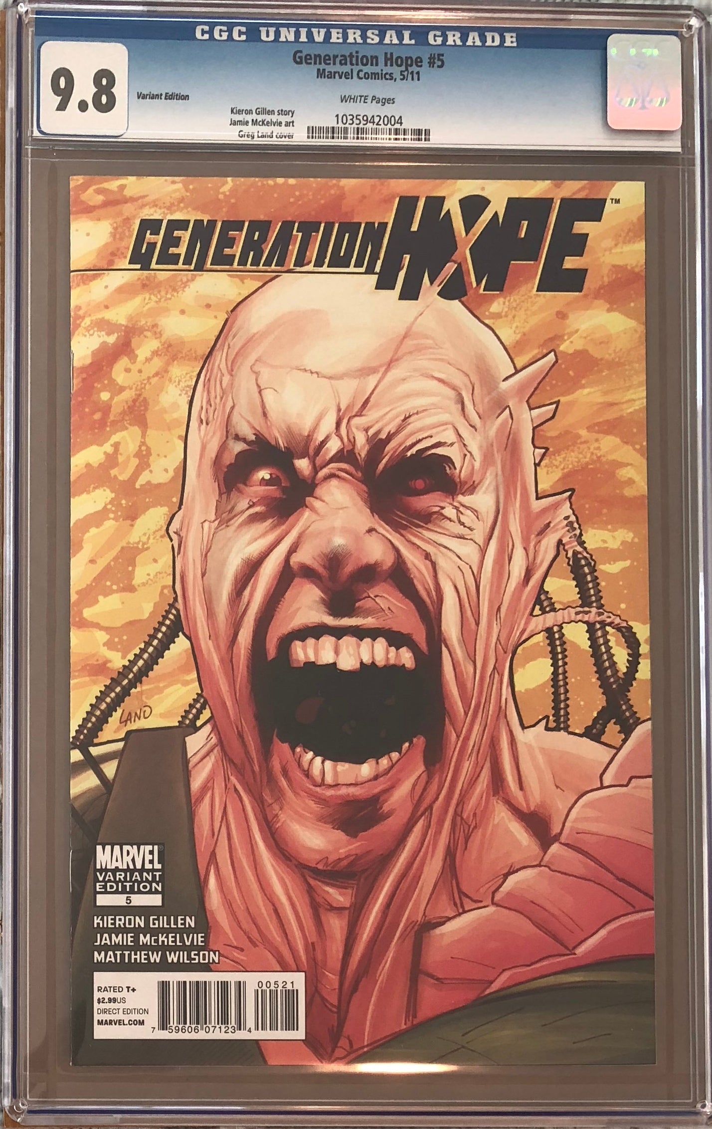 Generation Hope 5 Land Variant CGC 9.8