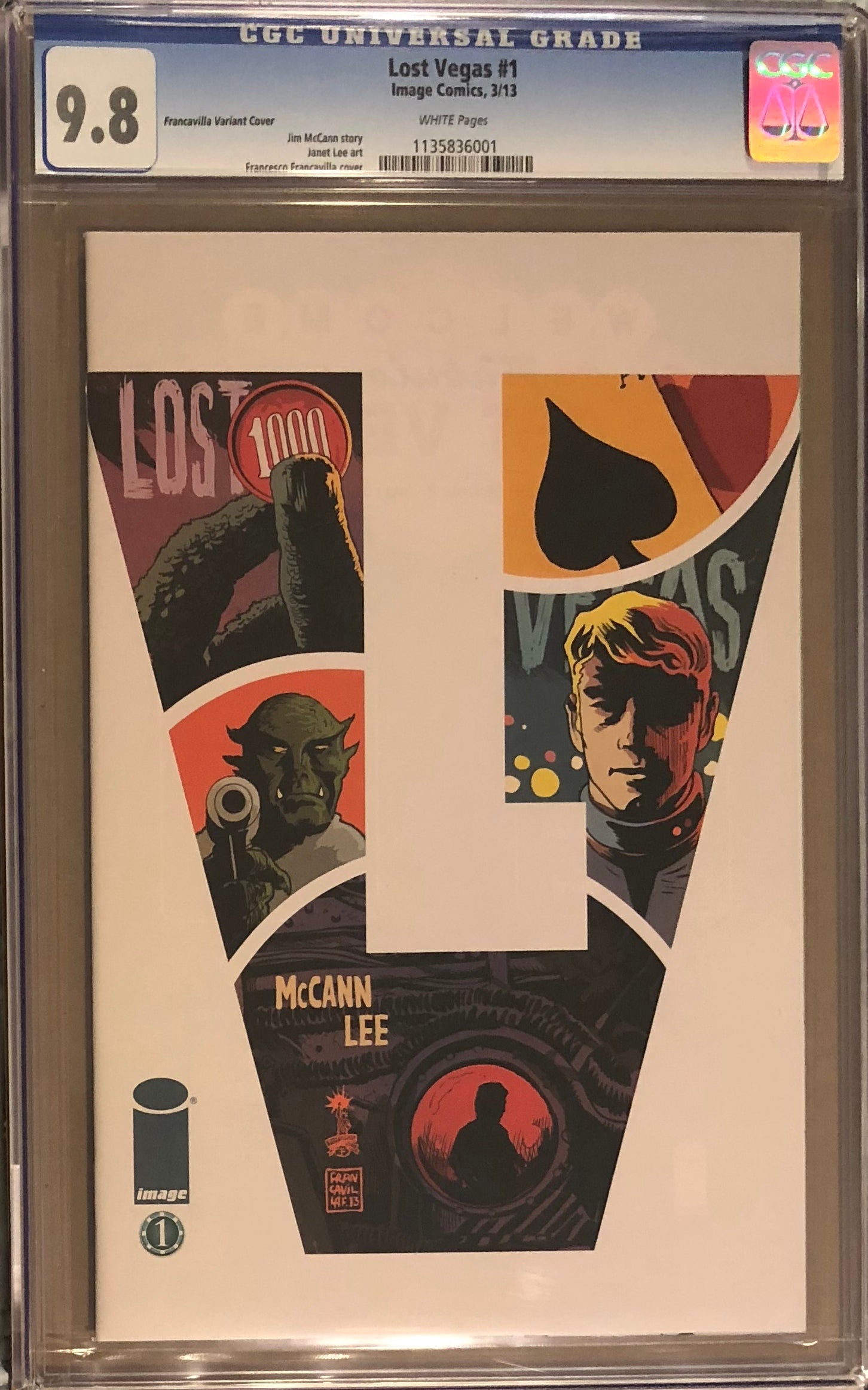 Lost Vegas #1 Francavilla Variant CGC 9.8