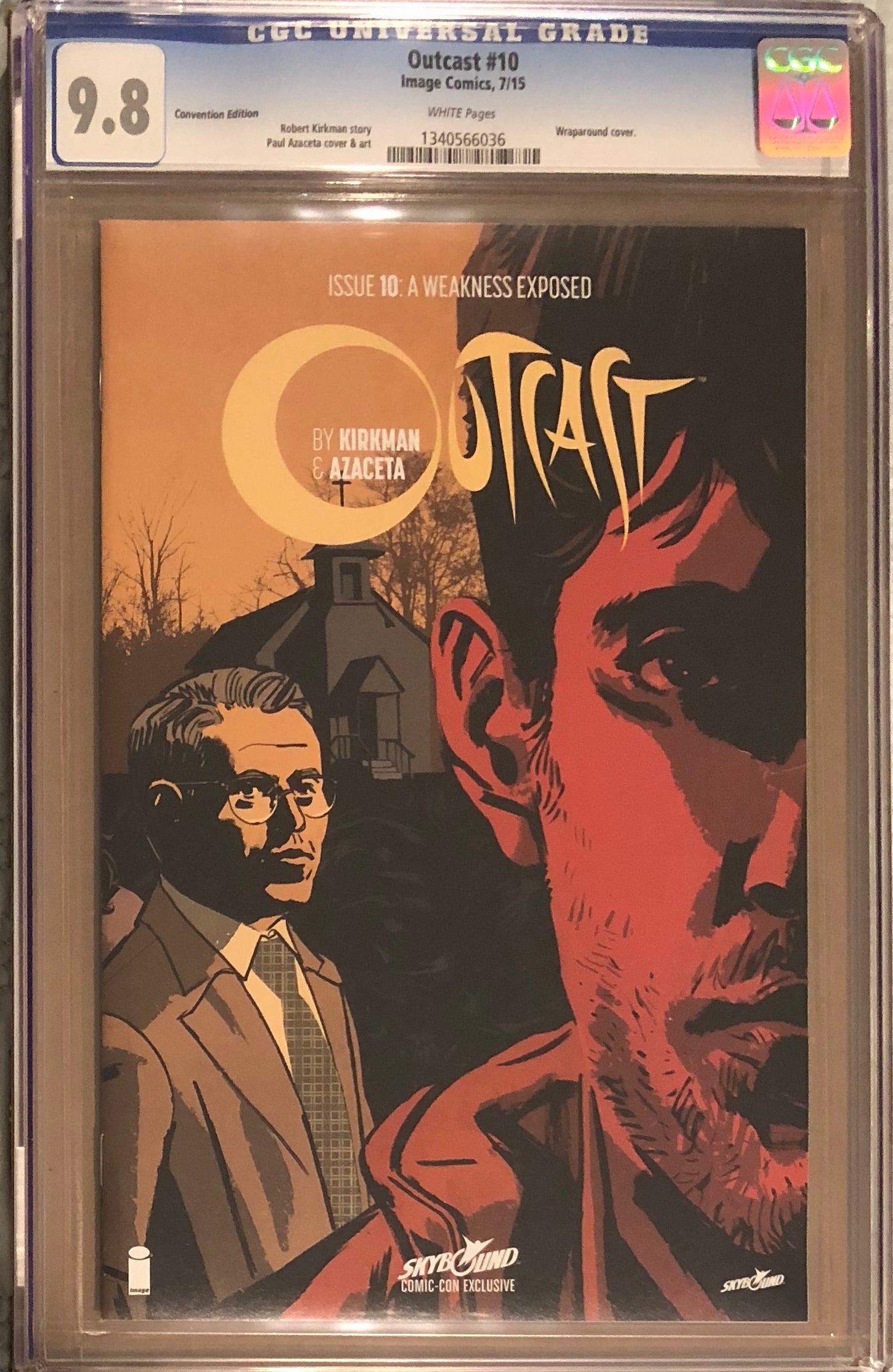 Outcast #10 SDCC Wraparound Variant CGC 9.8