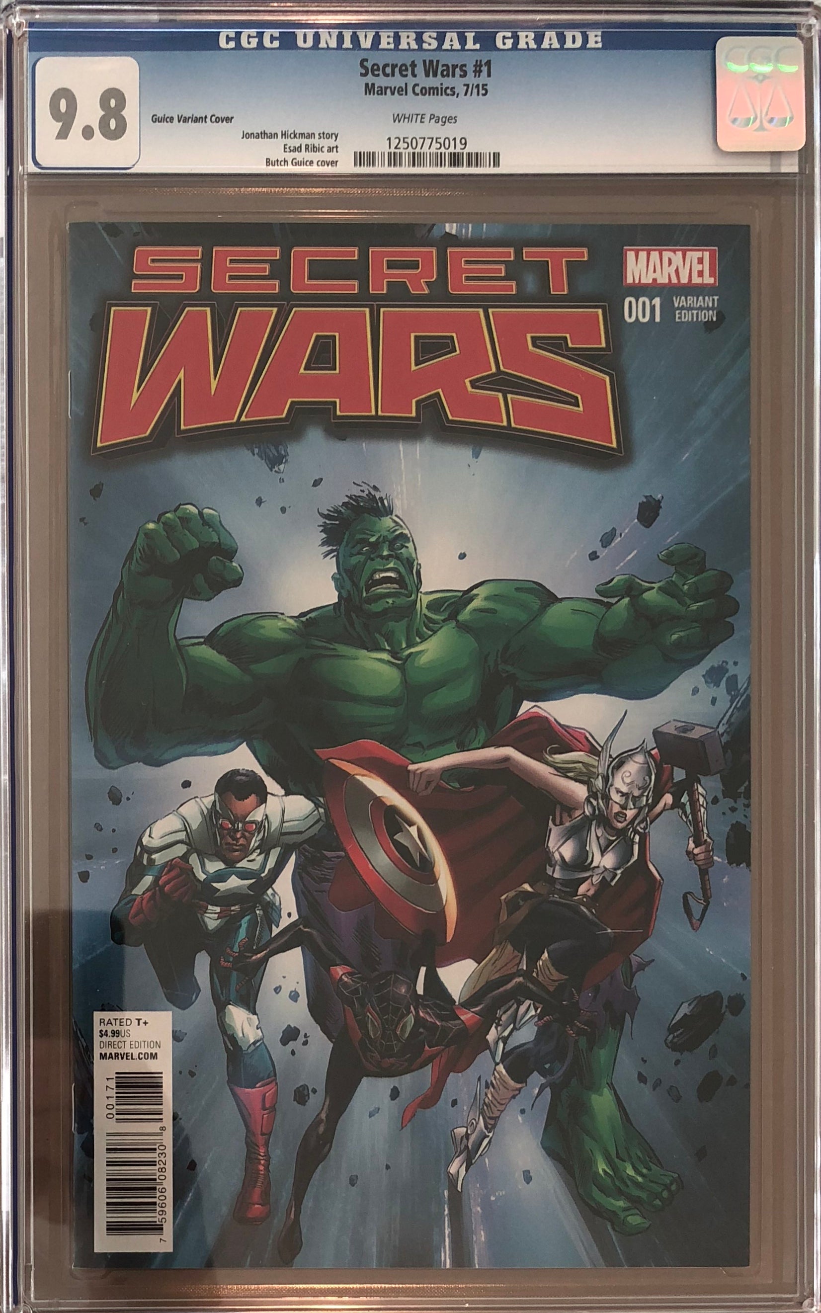 Secret Wars #1 Guice Variant CGC 9.8