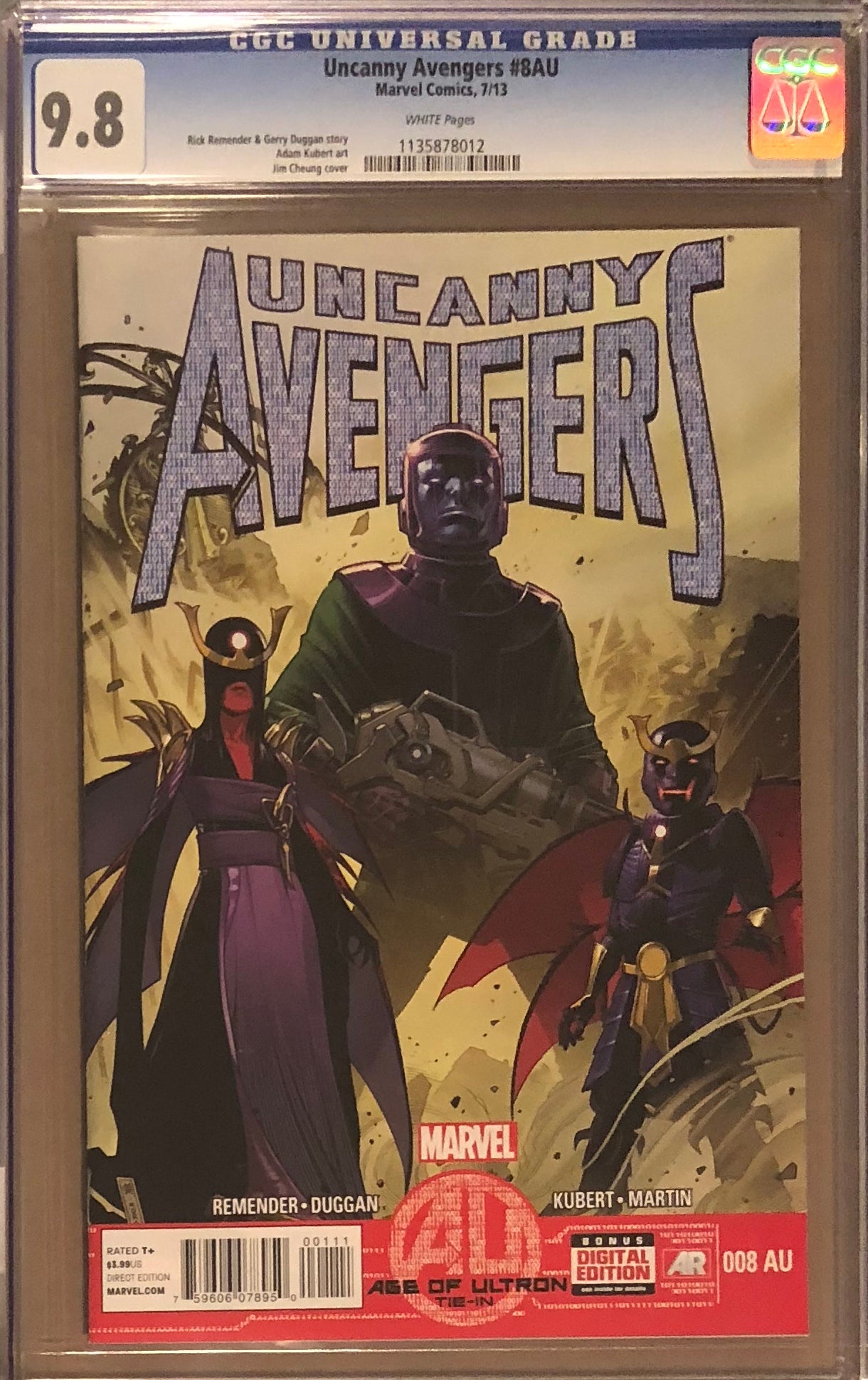 Uncanny Avengers #8AU CGC 9.8