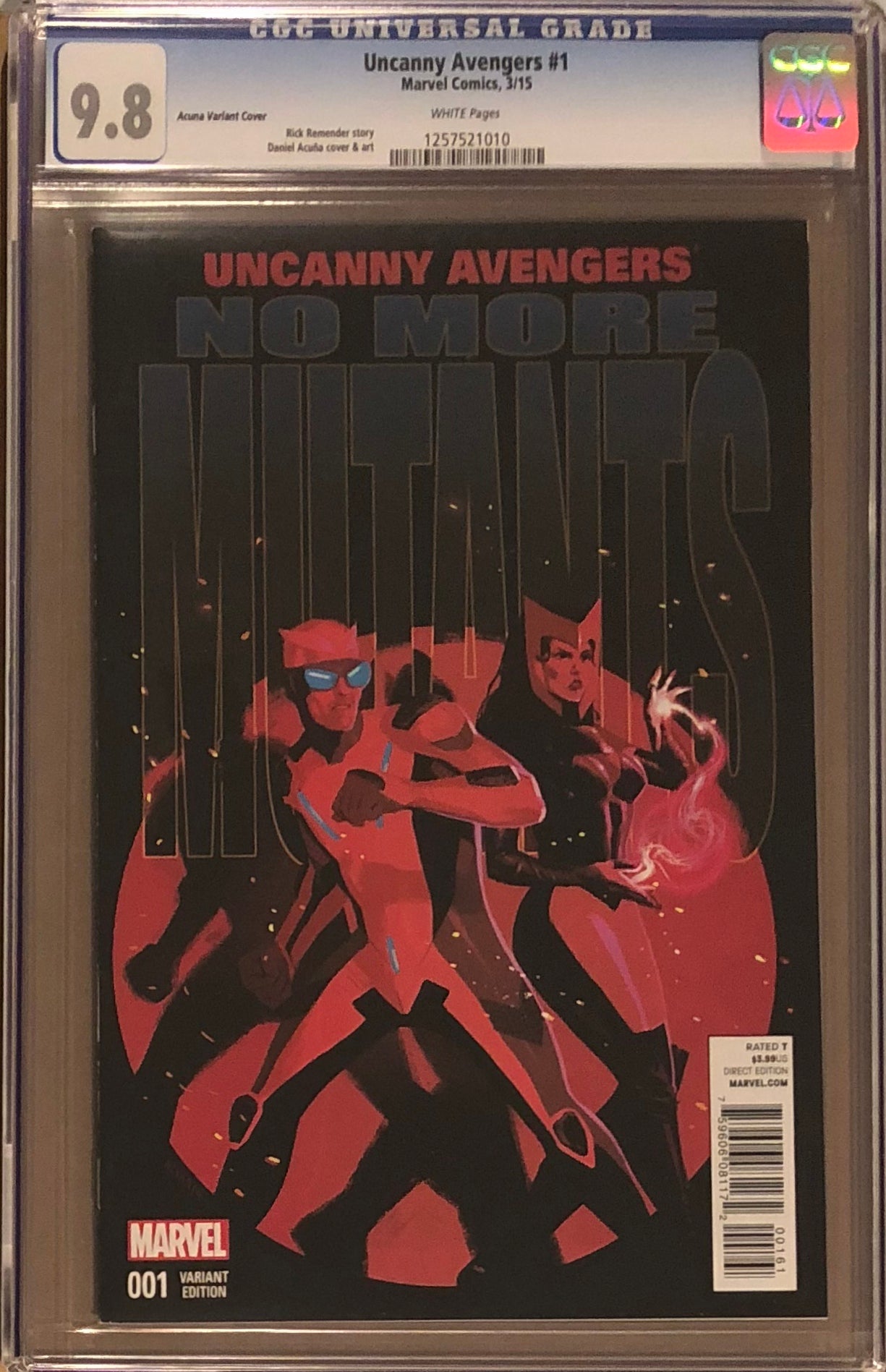 Uncanny Avengers #1 Acuna Variant CGC 9.8