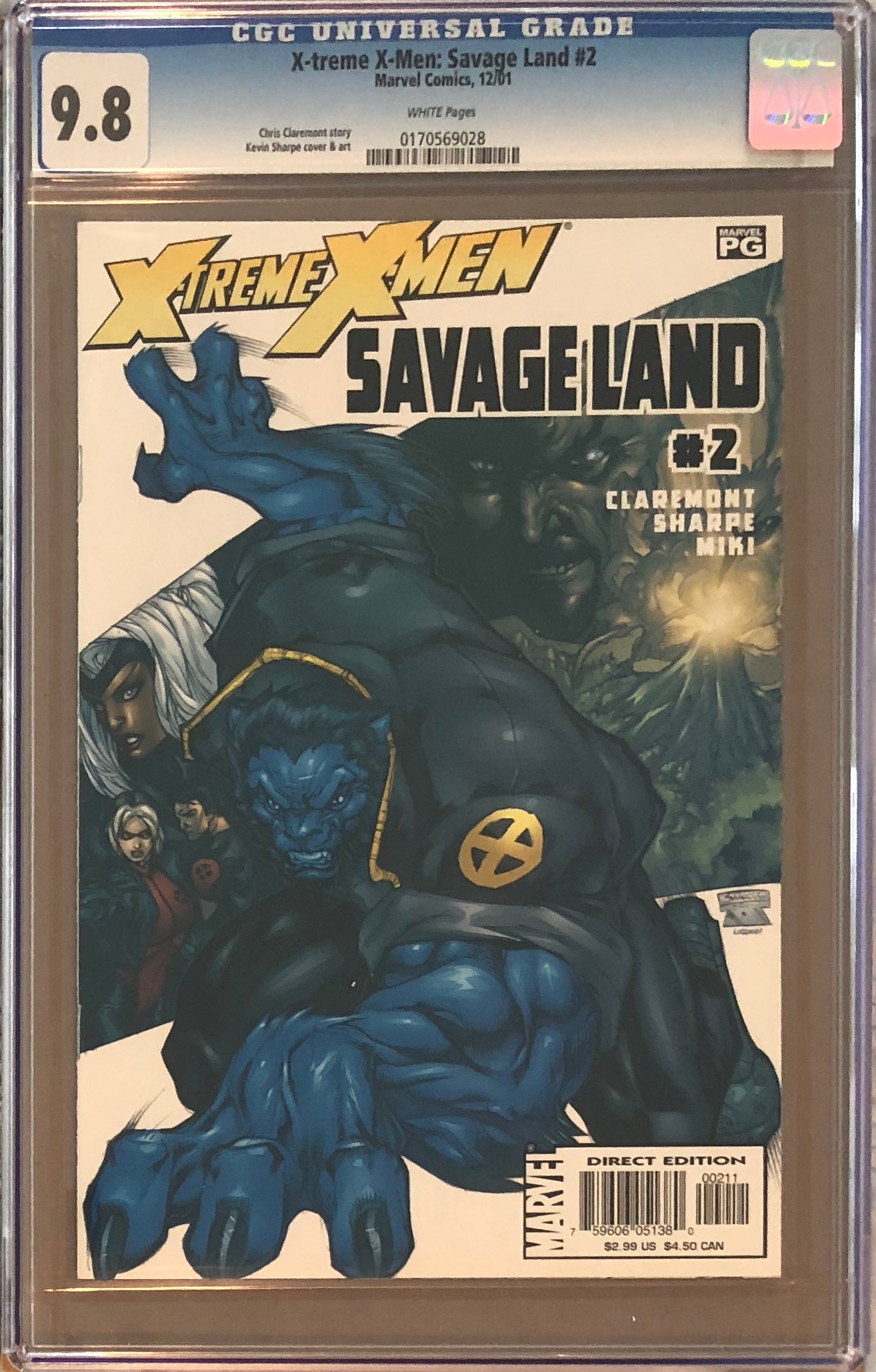 X-Treme X-Men: Savage Land #2 CGC 9.8