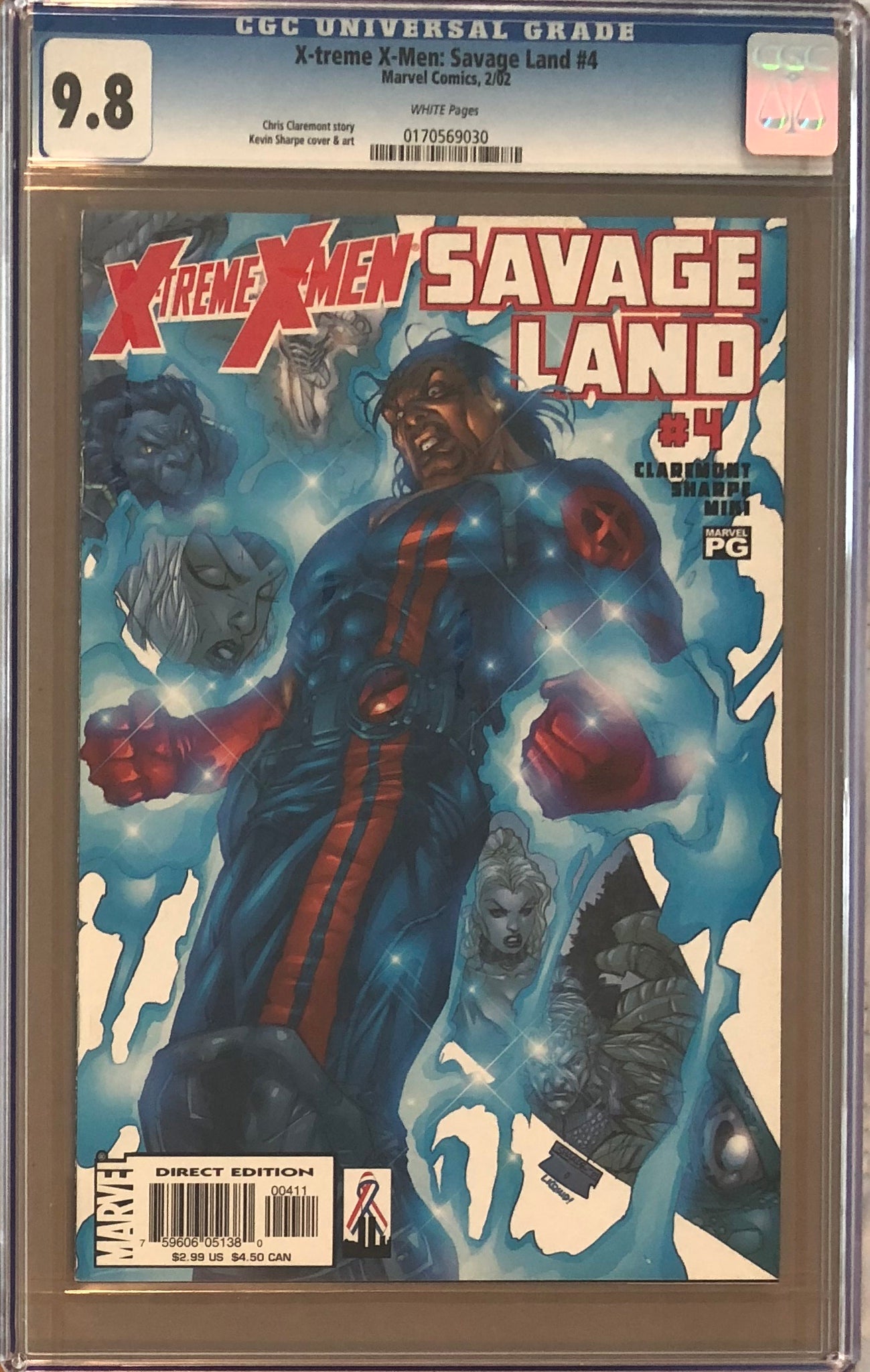 X-Treme X-Men: Savage Land #4 CGC 9.8