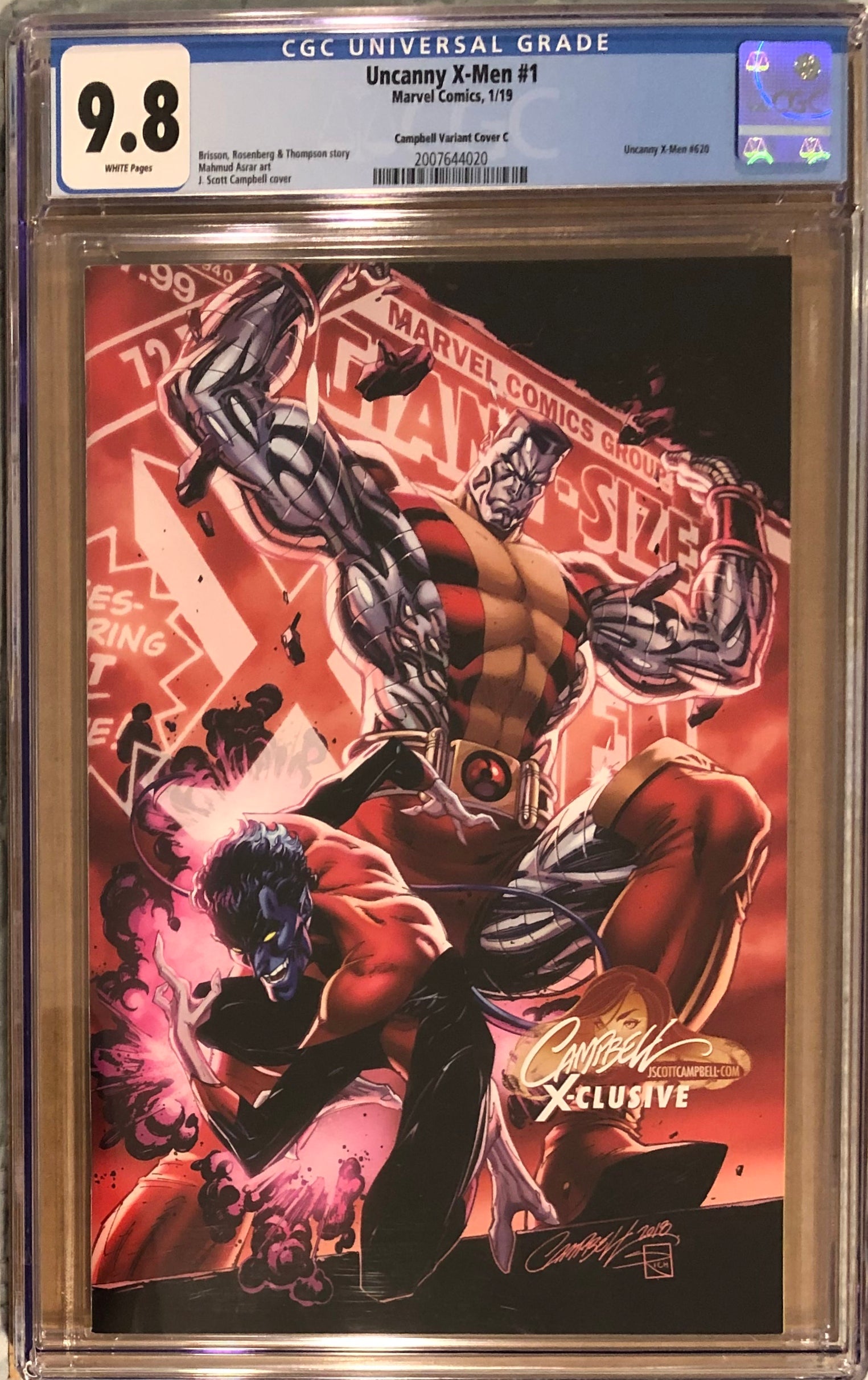 Uncanny X-Men #1 J. Scott Campbell Edition C "Colossus/Nightcrawler" Exclusive CGC 9.8
