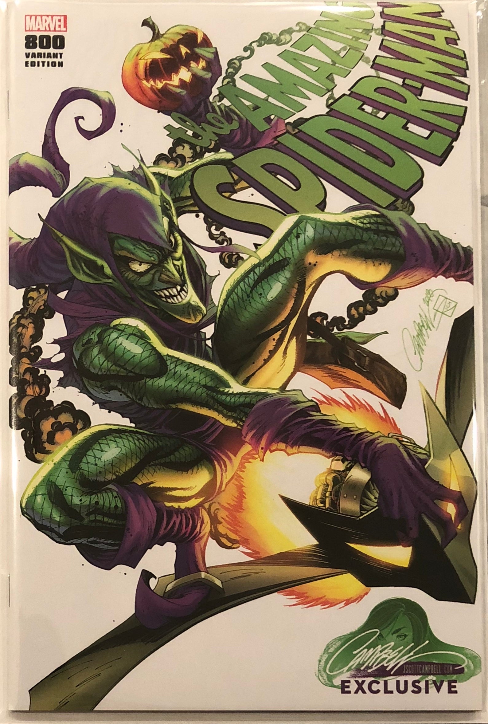 Amazing Spider-Man #800 J. Scott Campbell Edition E "Green Goblin" Exclusive