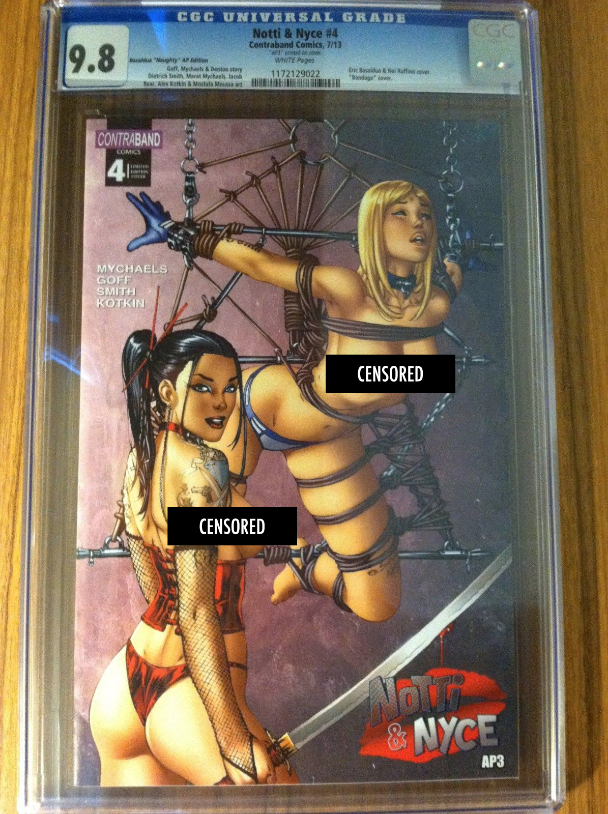 Notti & Nyce #4 EBAS Naughty AP Exclusive CGC 9.8