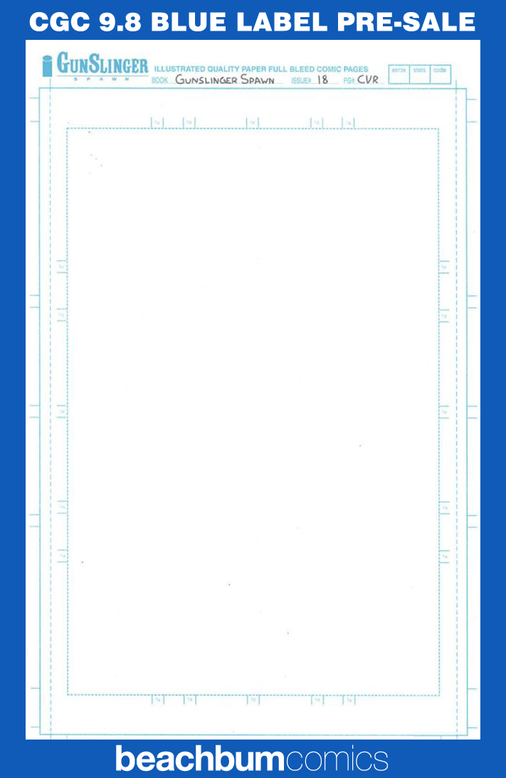 Gunslinger Spawn #18 Blank Sketch Variant CGC 9.8