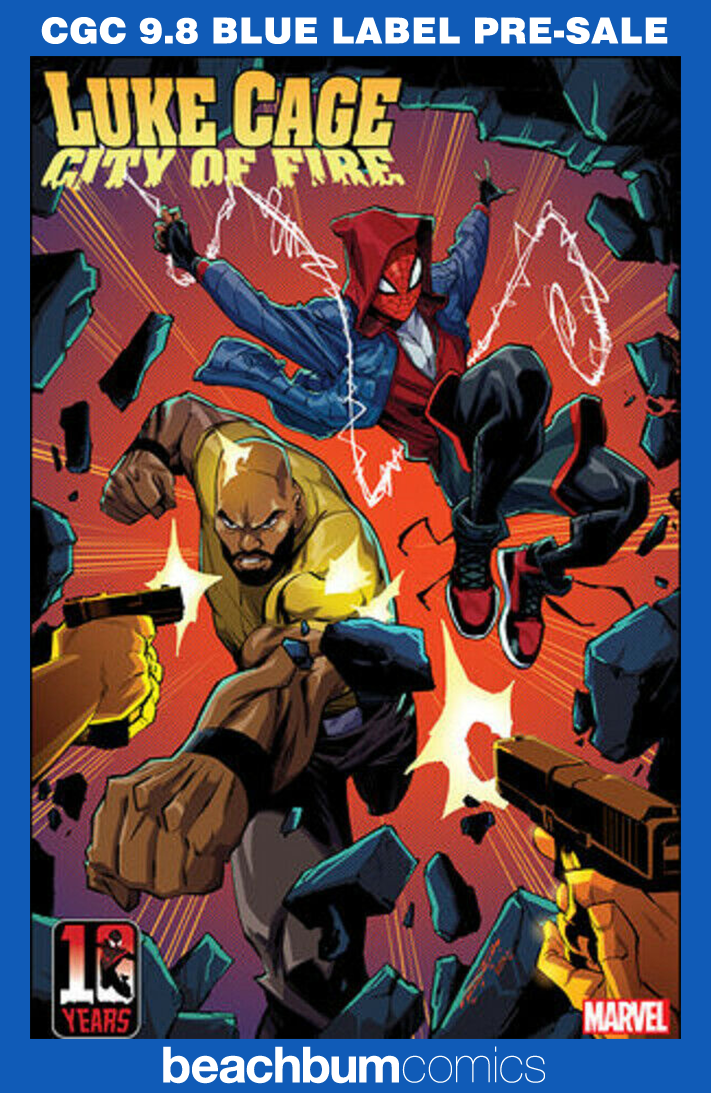 Luke Cage: City on Fire #1 Randolph Miles Morales 10th Anniversary Variant CGC 9.8