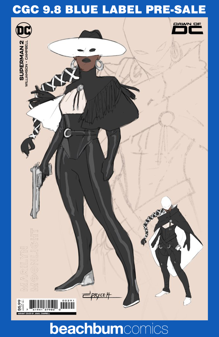 Superman #2 Campbell Design Variant CGC 9.8 - First Marilyn Moonlight