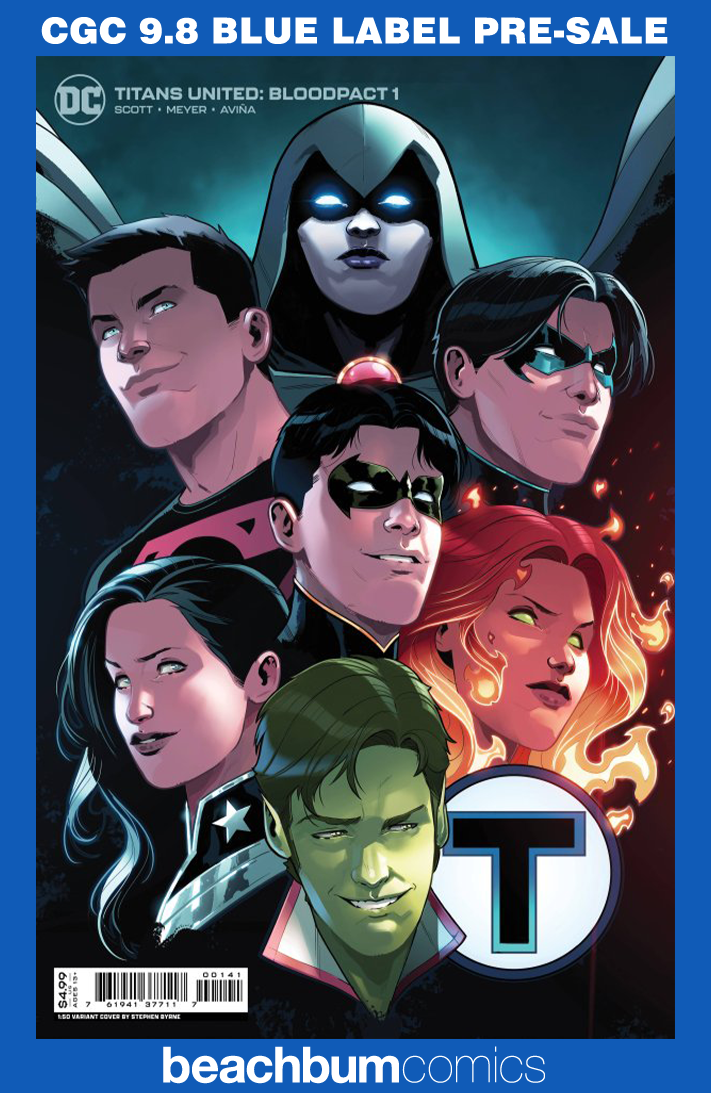 Titans United: Bloodpact #1 Byrne 1:50 Retailer Incentive Variant CGC 9.8