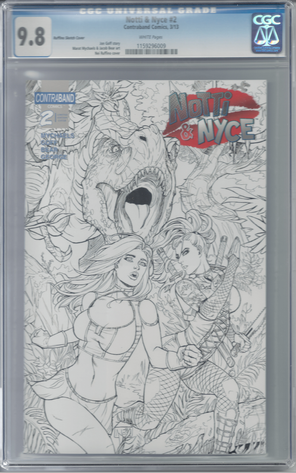 Notti & Nyce #2 Ruffino Sketch Exclusive CGC 9.8