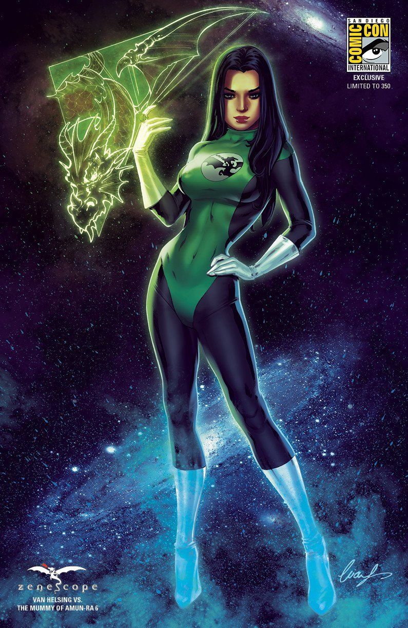 Van Helsing vs. The Mummy of Amun-Ra #6 "Green Lantern" Cosplay SDCC Exclusive