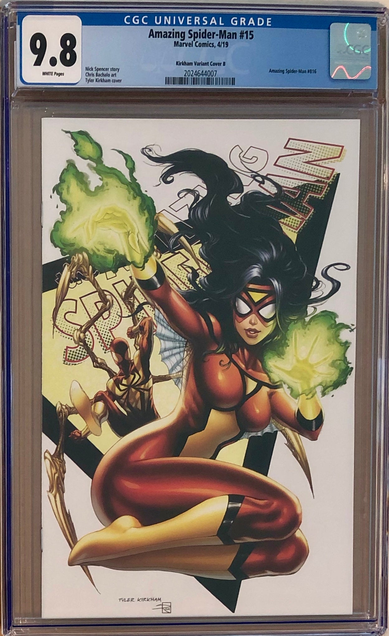 Amazing Spider-Man #15 Tyler Kirkham Edition B "Spider-Woman" Exclusive CGC 9.8