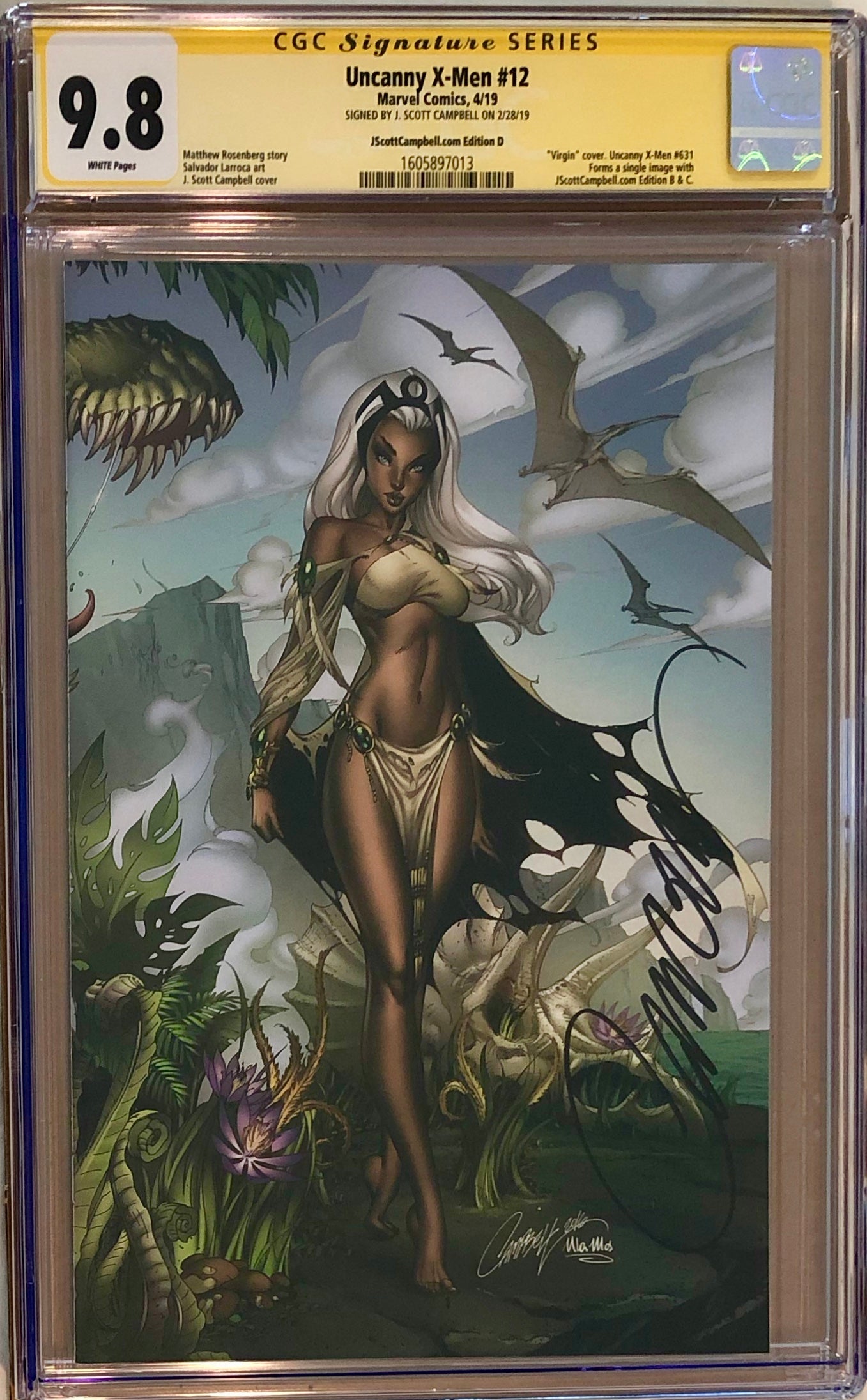 Uncanny X-Men #12 J. Scott Campbell Edition D "Storm" Virgin Exclusive CGC 9.8 SS