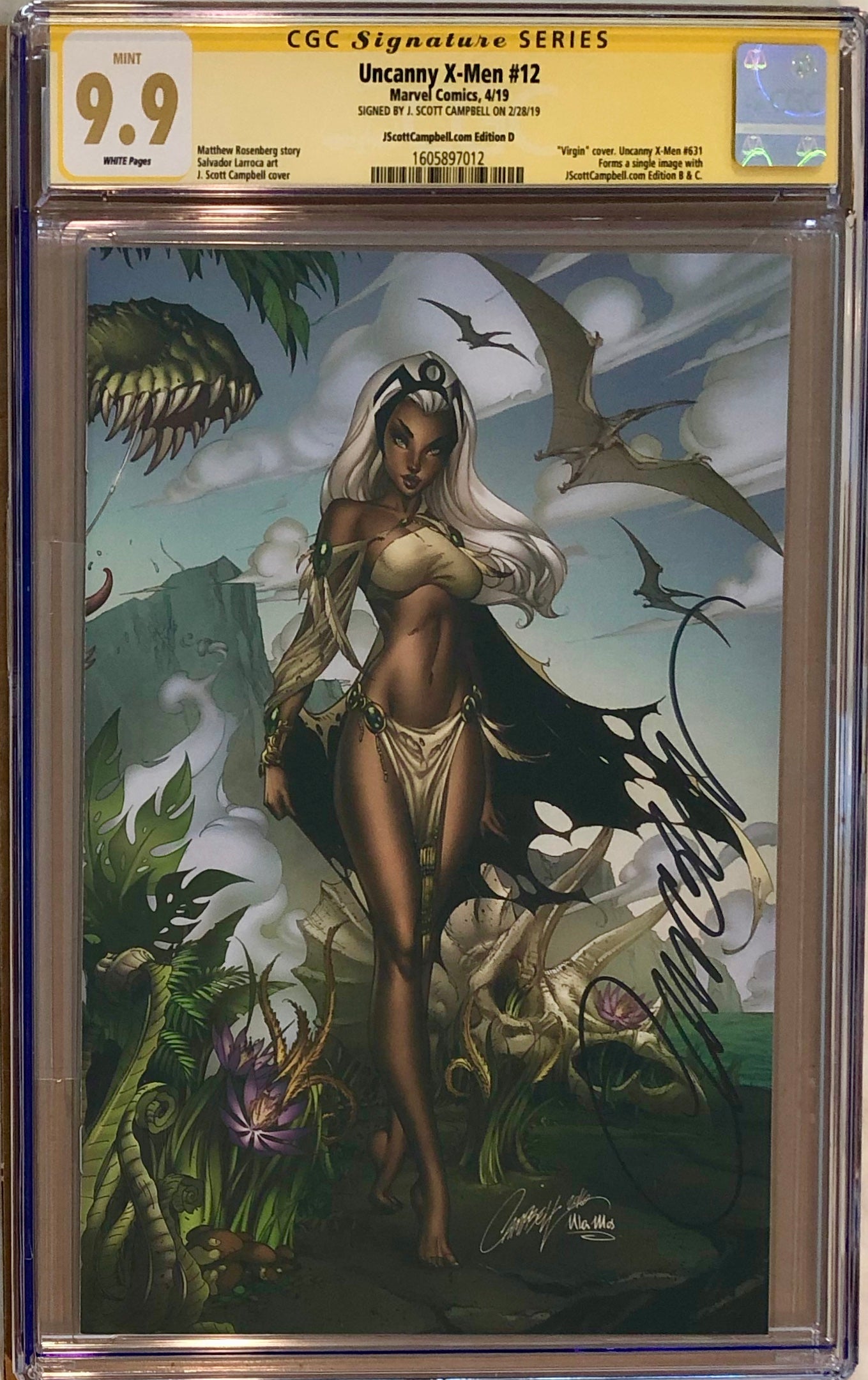 Uncanny X-Men #12 J. Scott Campbell Edition A-G Exclusive Set CGC 9.9 SS MINT