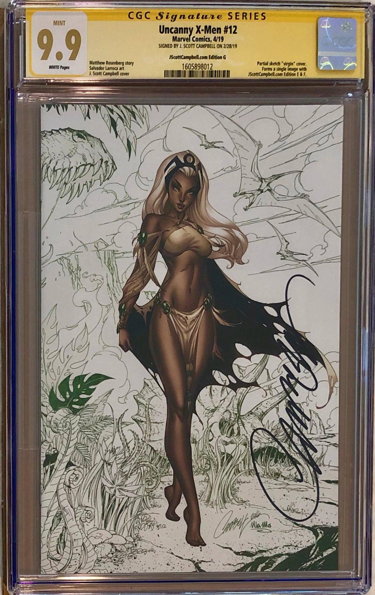 Uncanny X-Men #12 J. Scott Campbell Edition A-G Exclusive Set CGC 9.9 SS MINT