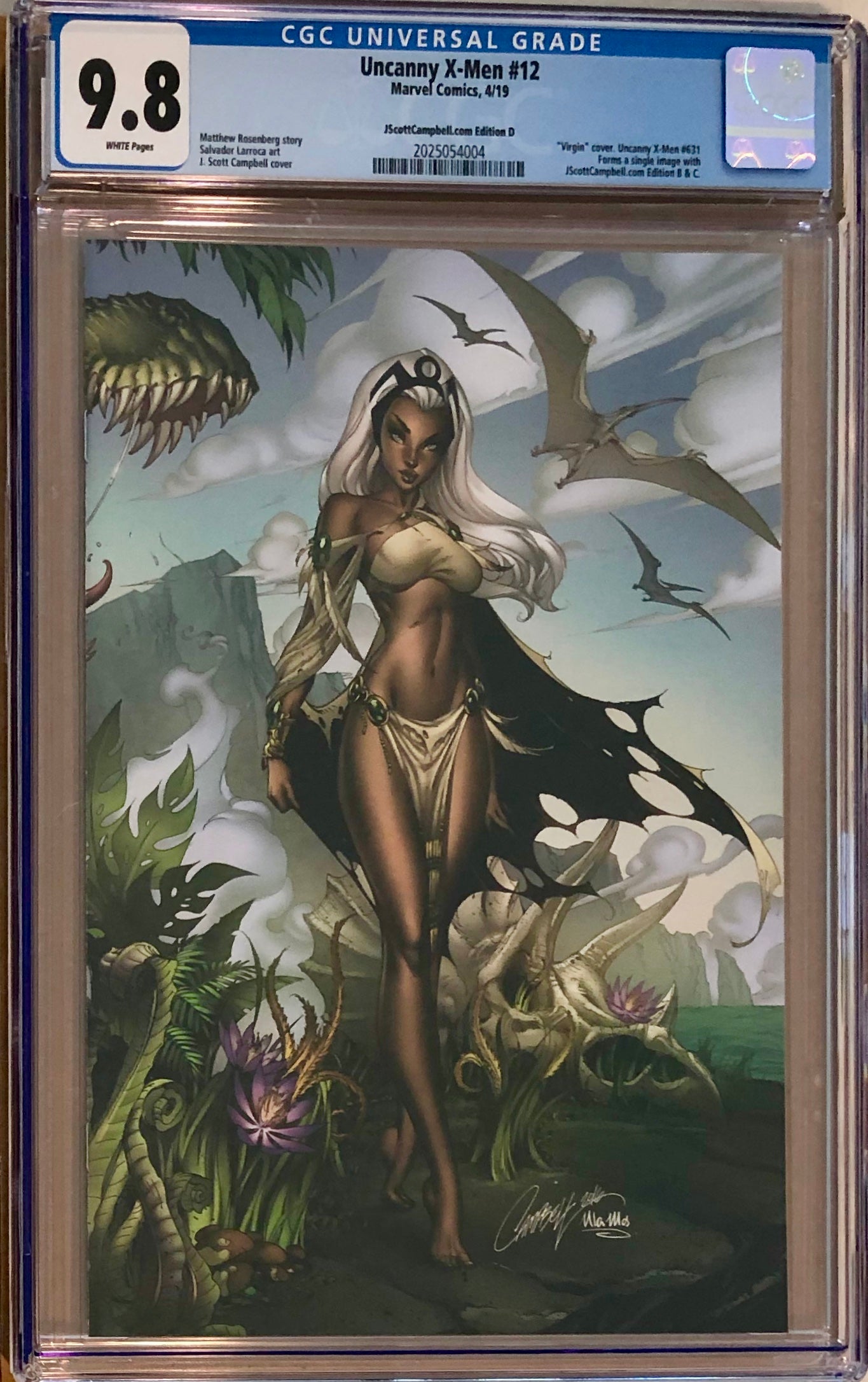 Uncanny X-Men #12 J. Scott Campbell Edition D "Storm" Virgin Exclusive CGC 9.8