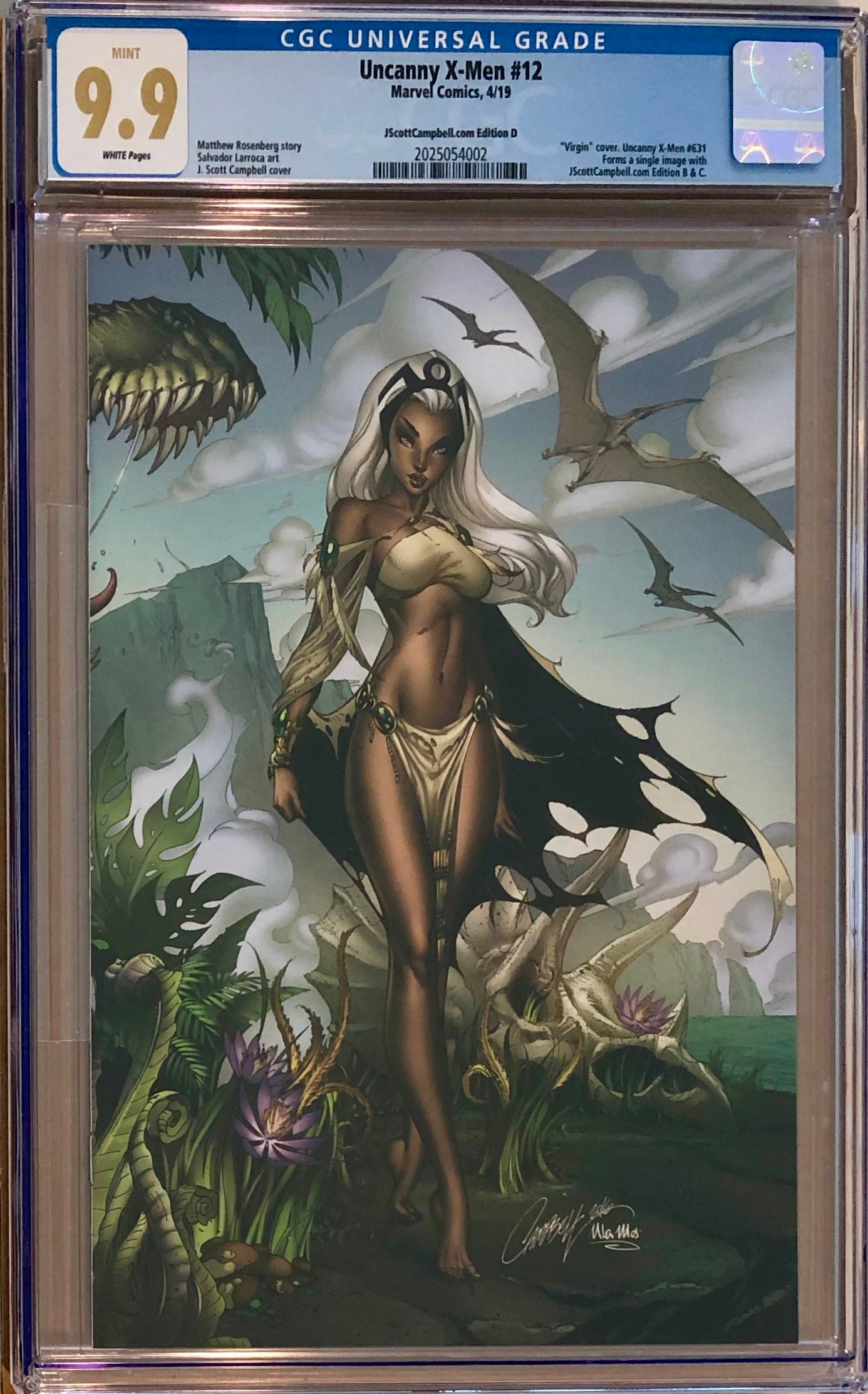 Uncanny X-Men #12 J. Scott Campbell Edition A-G Exclusive Set CGC 9.9 MINT