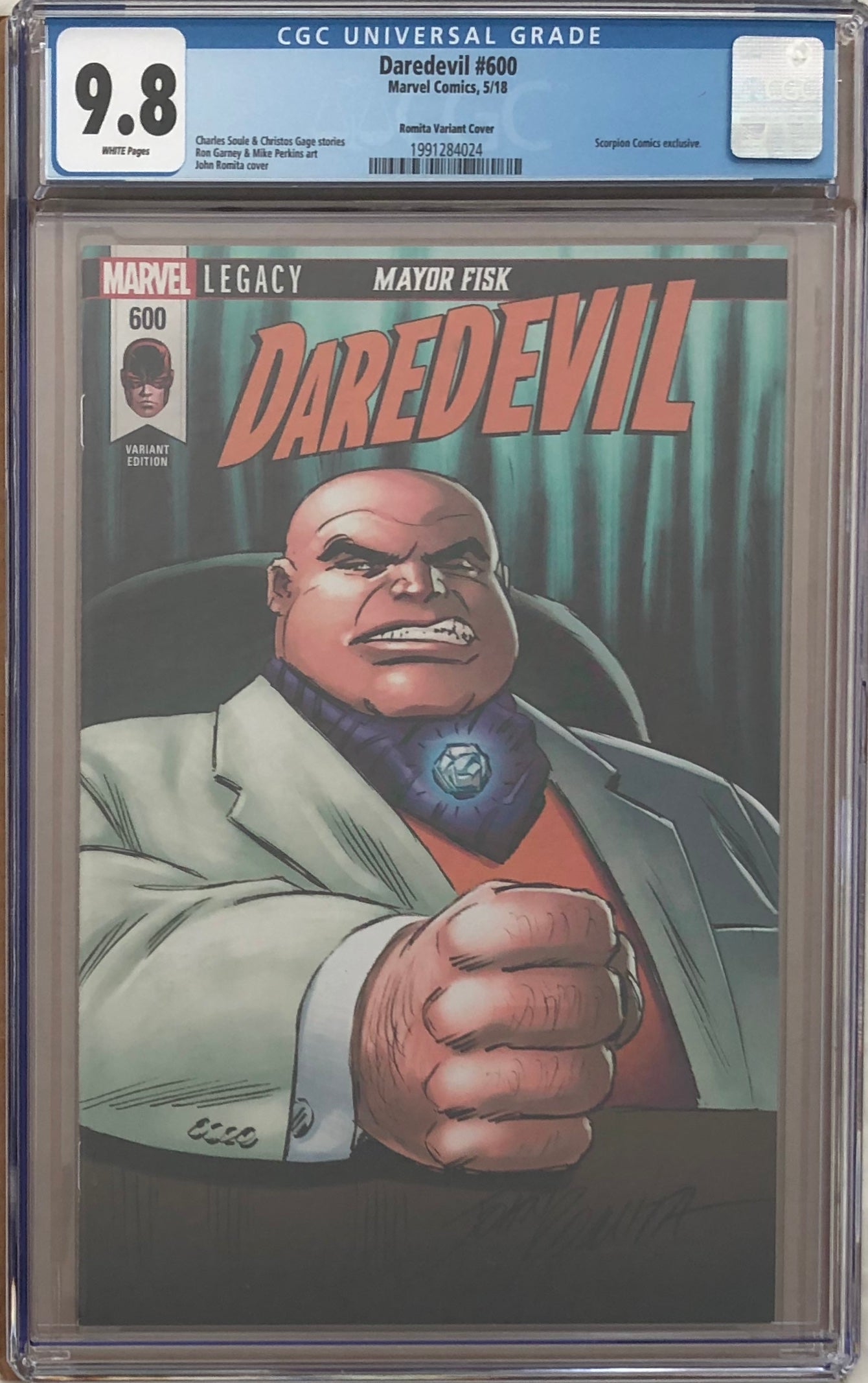 Daredevil #600 John Romita Variant CGC 9.8