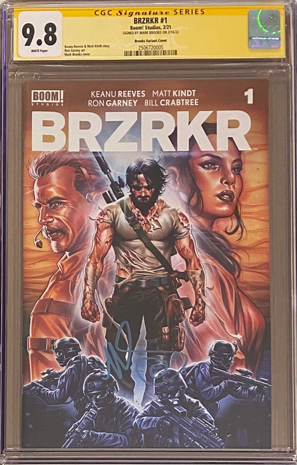 BRZRKR #1 Cover B Brooks Variant CGC 9.8 SS (Berzerker)