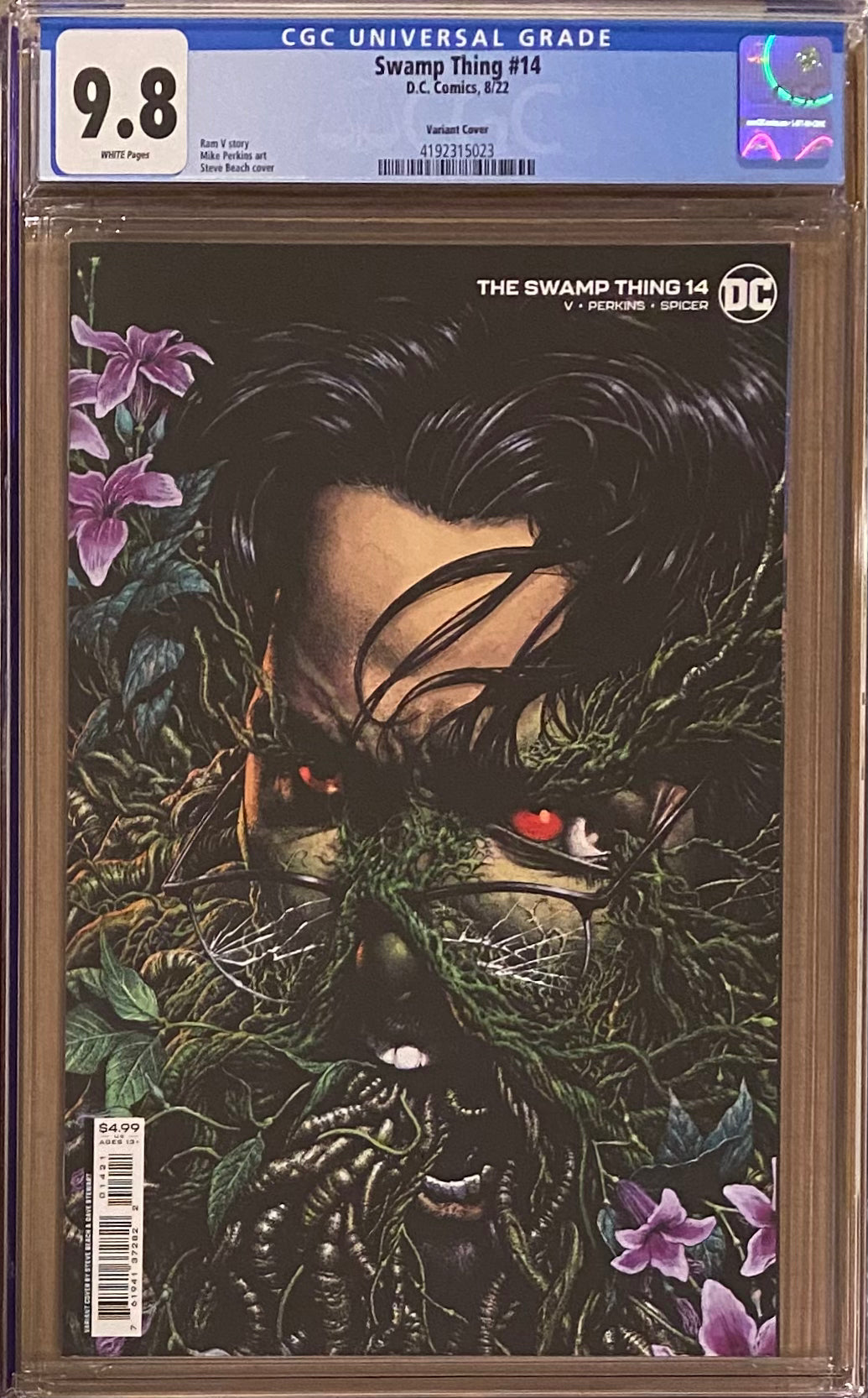 Swamp Thing #14 Variant CGC 9.8