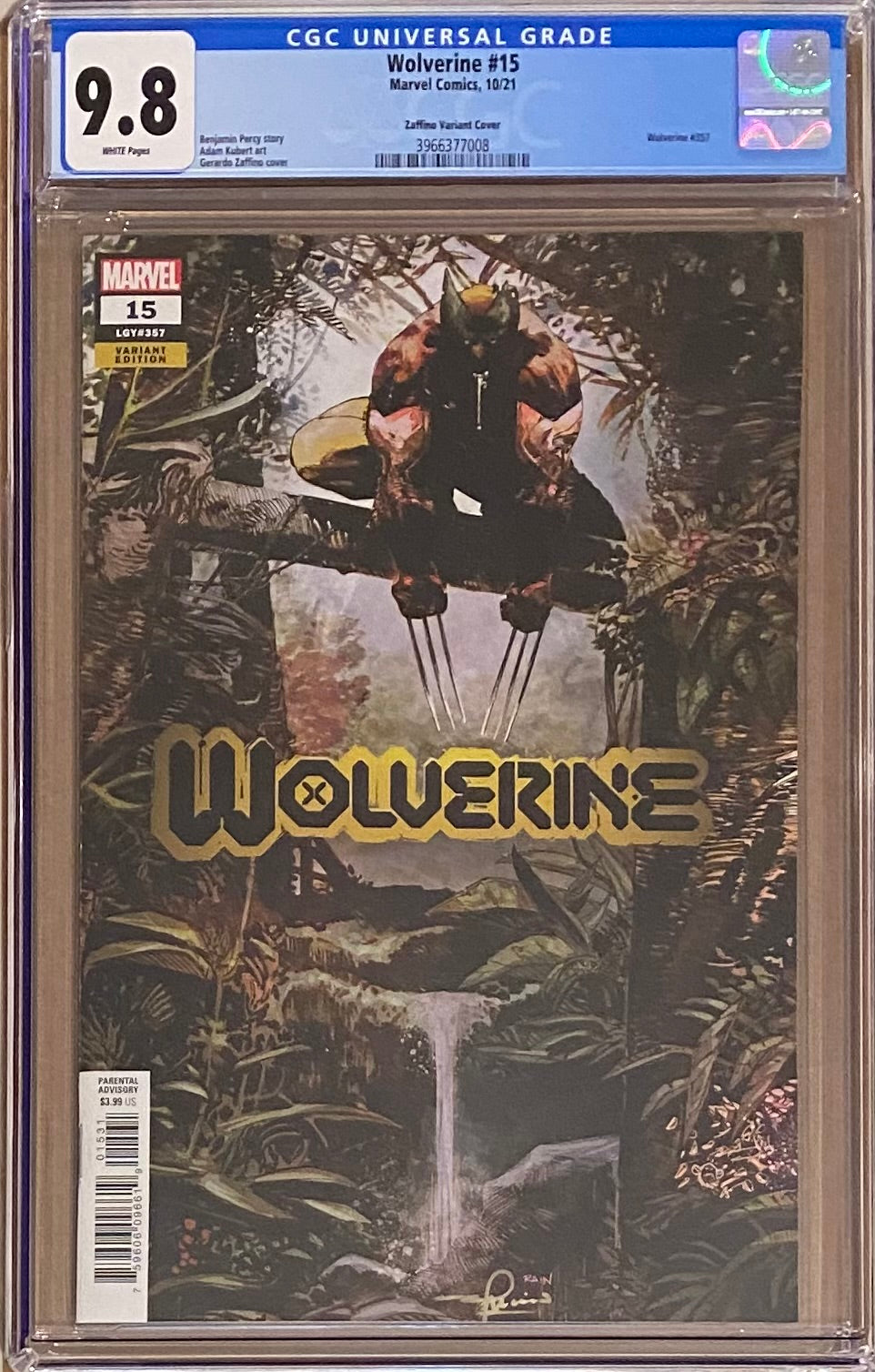 Wolverine #15 Zaffino 1:25 Retailer Incentive Variant CGC 9.8