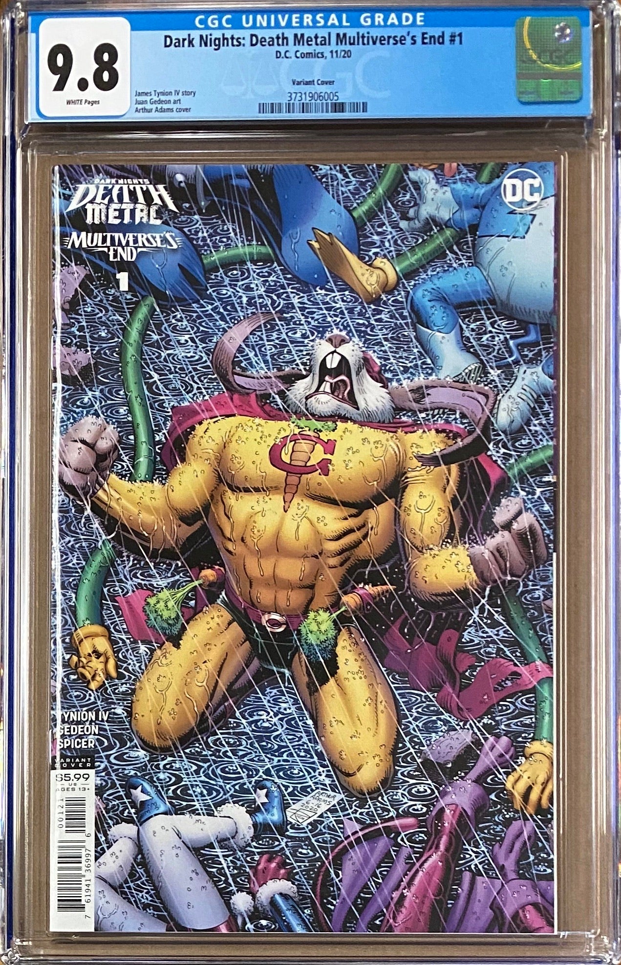 Dark Nights Death Metal: Multiverse's End #1 1:25 Retailer Incentive Variant CGC 9.8