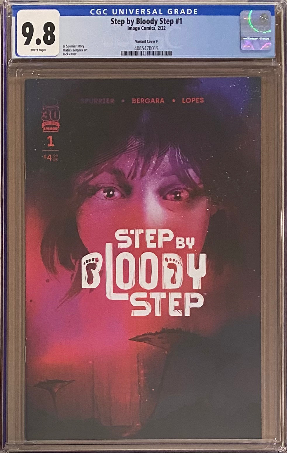 Step by Bloody Step #1 Jock 1:50 Retailer Incentive Variant CGC 9.8
