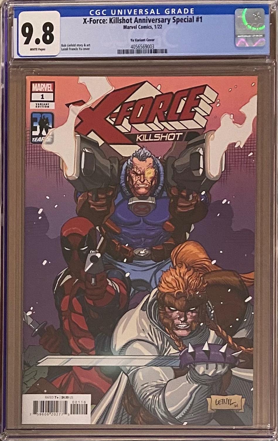 X-Force Killshot Anniversary Special #1 Yu 1:25 Retailer Incentive Variant CGC 9.8