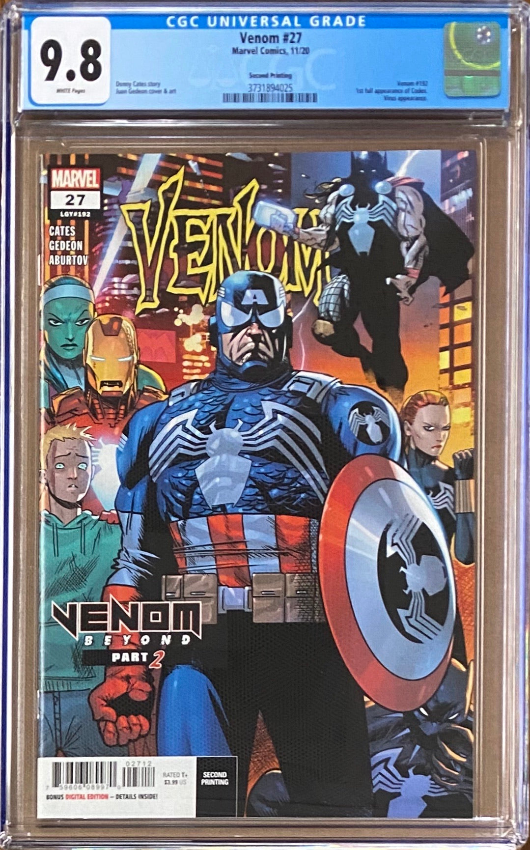 Venom #27 Second Printing CGC 9.8