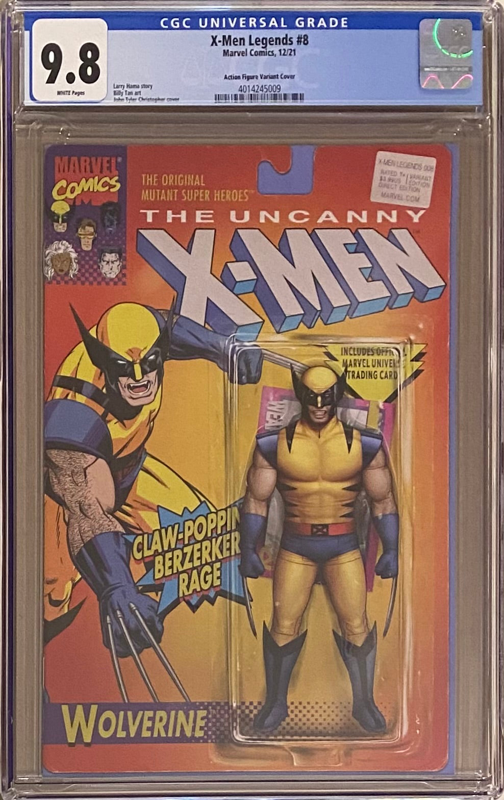 X-Men Legends #8 1:25 Action Figure Retailer Incentive Variant CGC 9.8