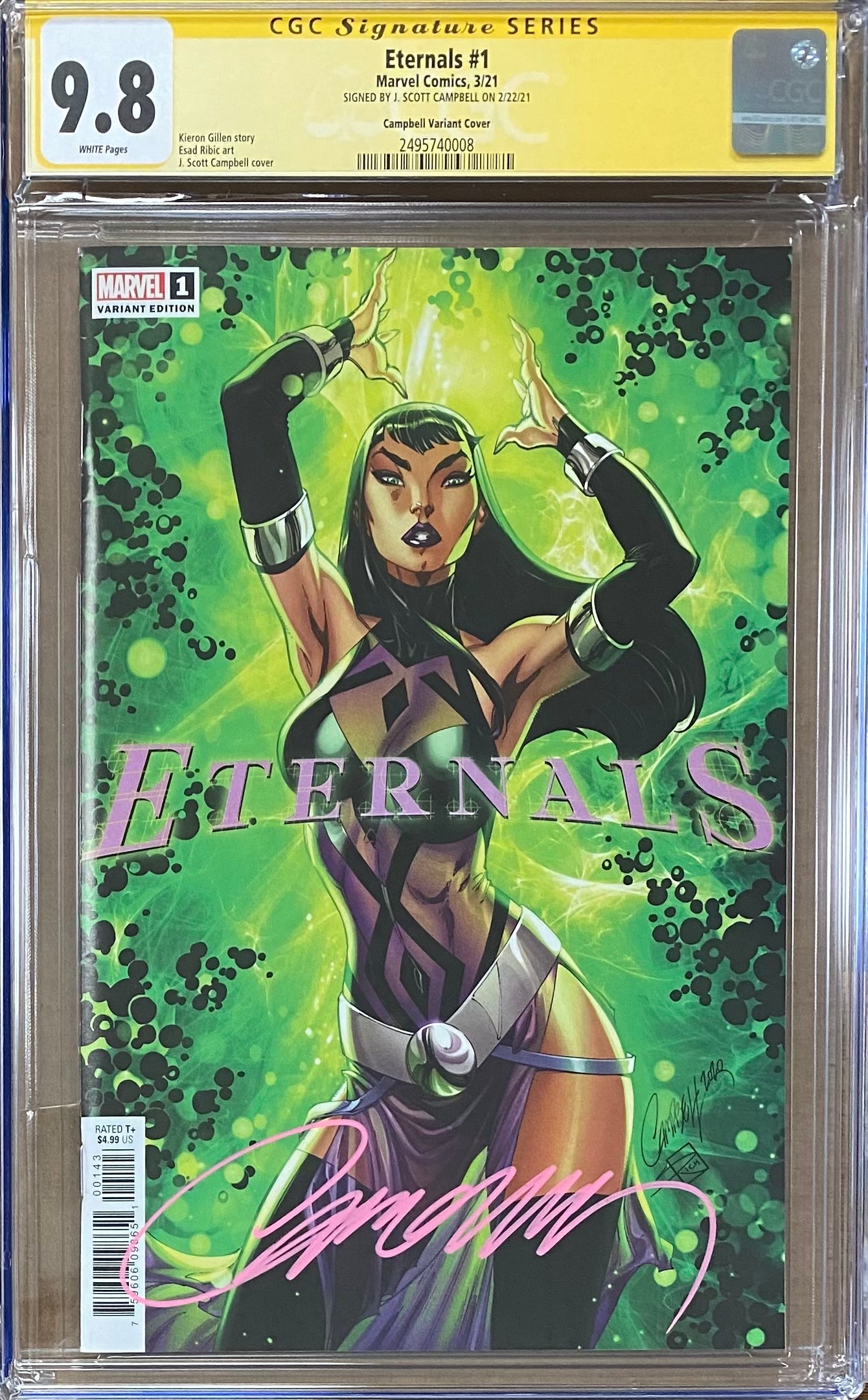 Eternals #1 J. Scott Campbell Variant CGC 9.8 SS