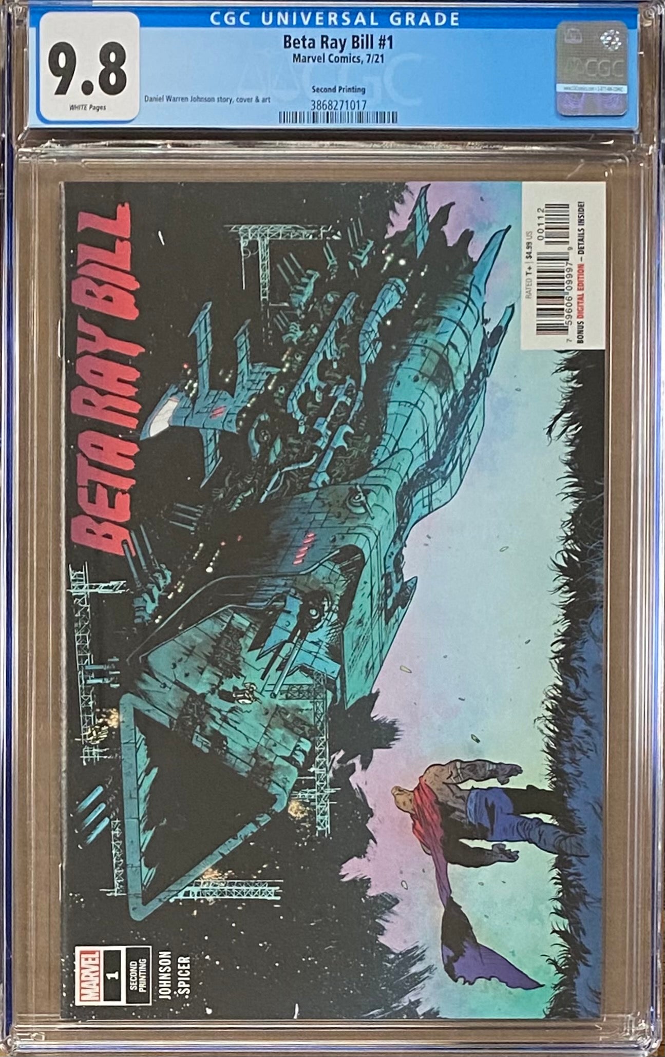 Beta Ray Bill #1 Second Printing CGC 9.8