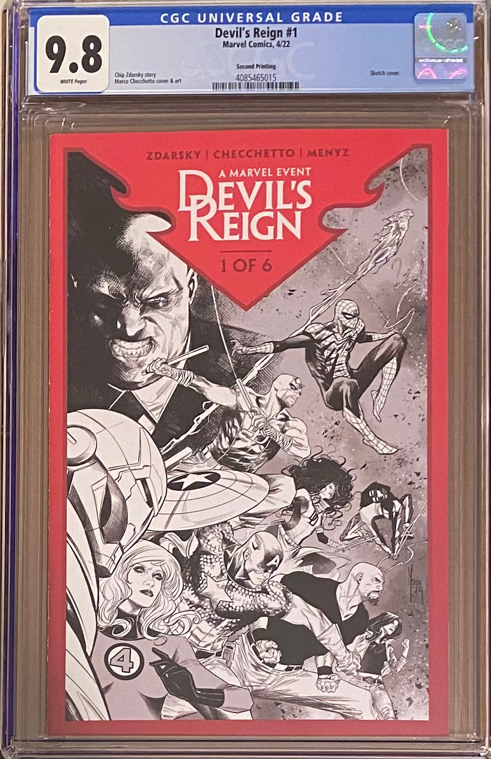 Devil's Reign #1 Second Printing CGC 9.8