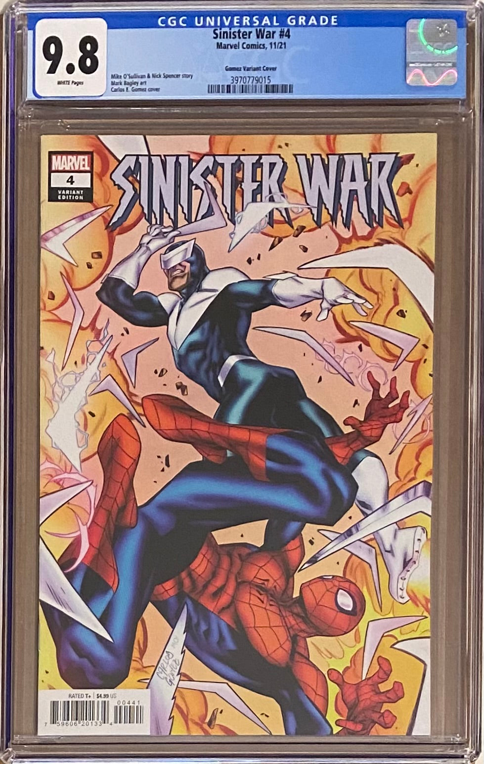 Sinister War #4 Gomez 1:25 Retailer Incentive Variant CGC 9.8