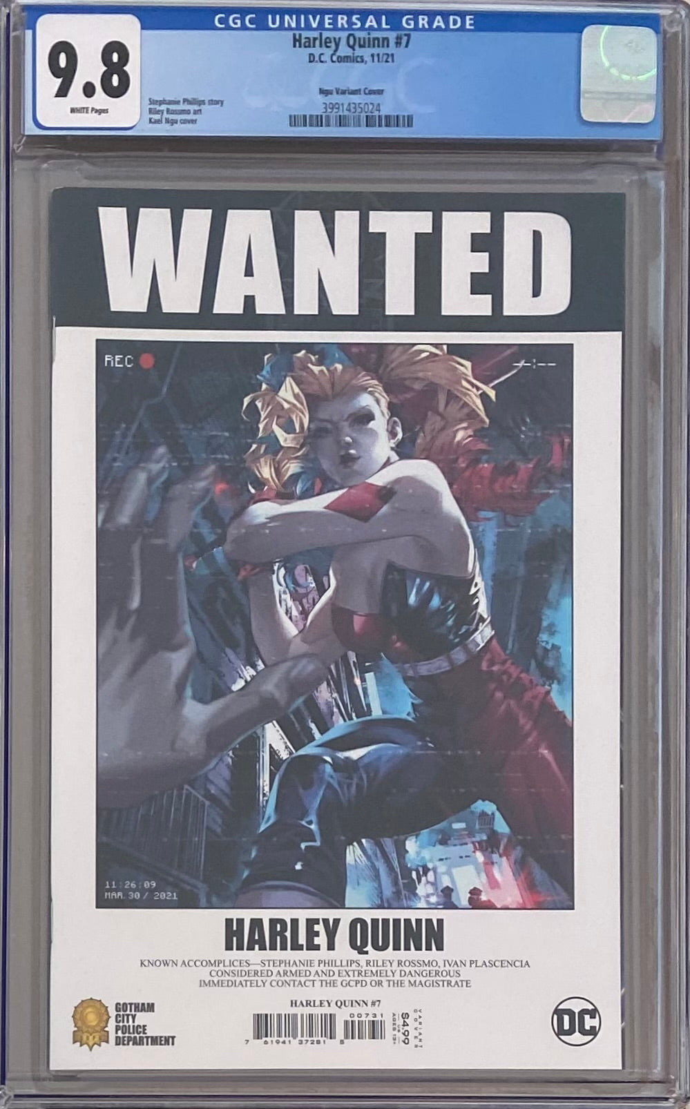 Harley Quinn #7 Ngu 1:25 Retailer Incentive Variant CGC 9.8
