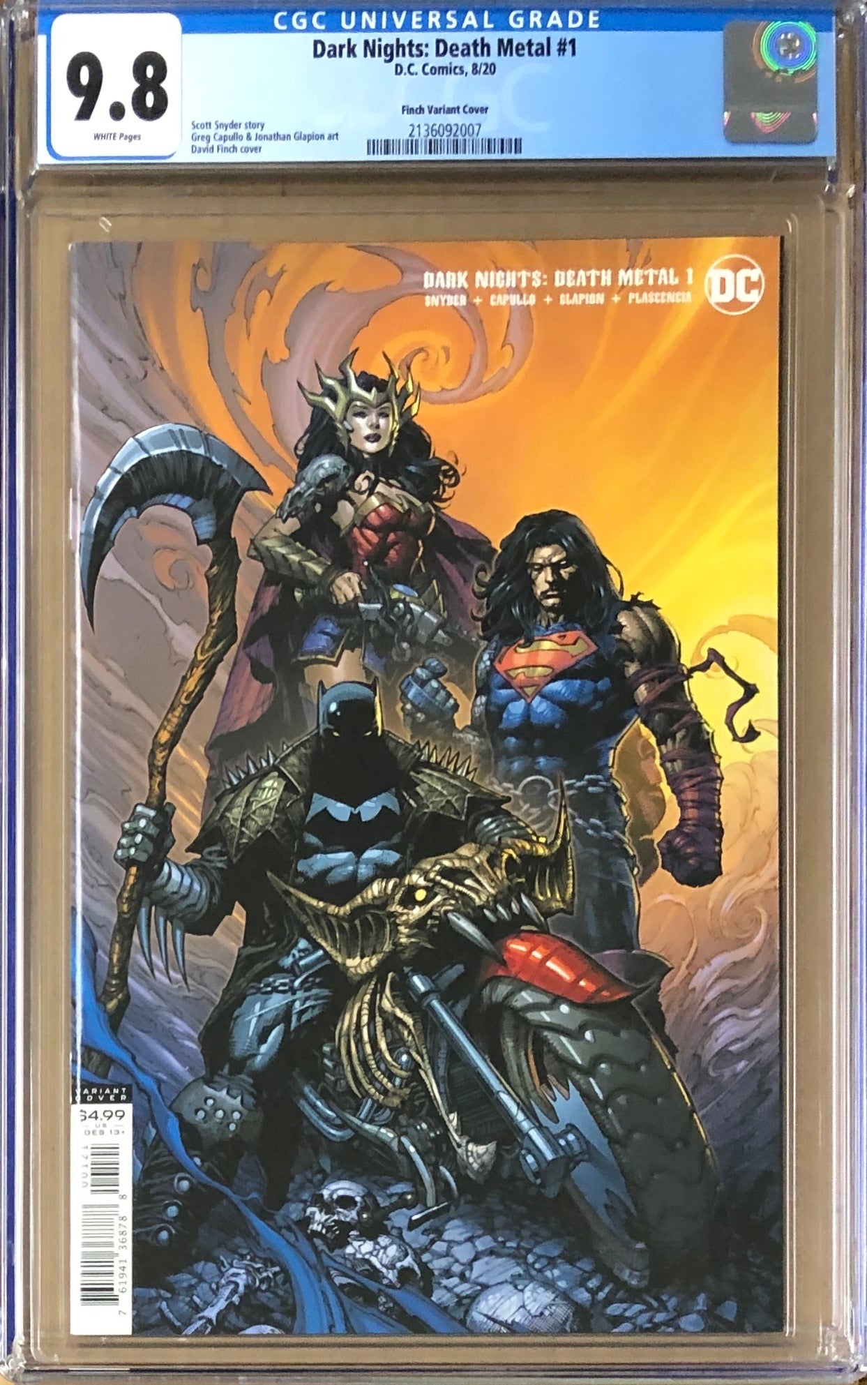 Dark Nights Death Metal #1 Finch Variant CGC 9.8
