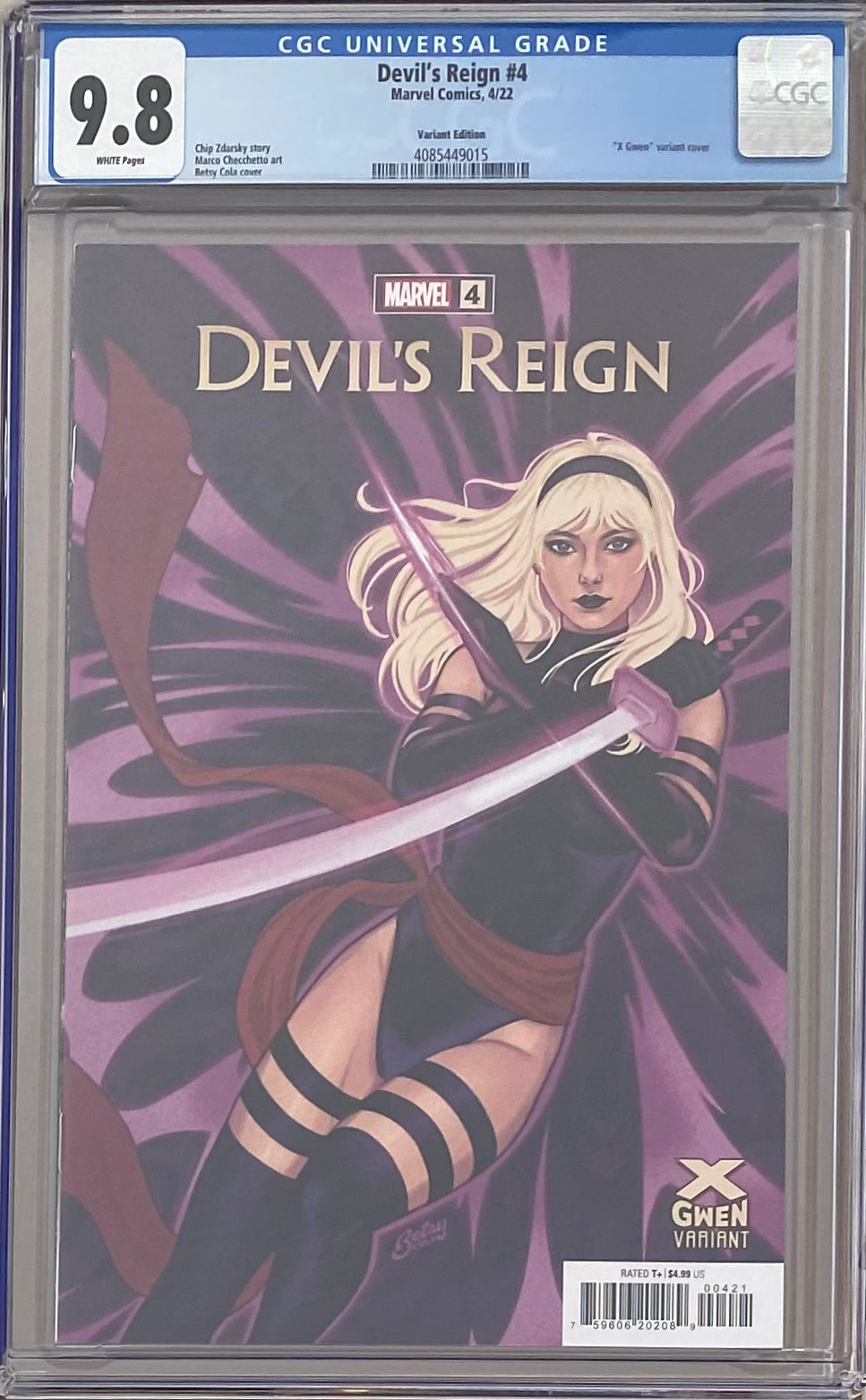 Devil's Reign #4 Cola X-Gwen Variant Variant CGC 9.8