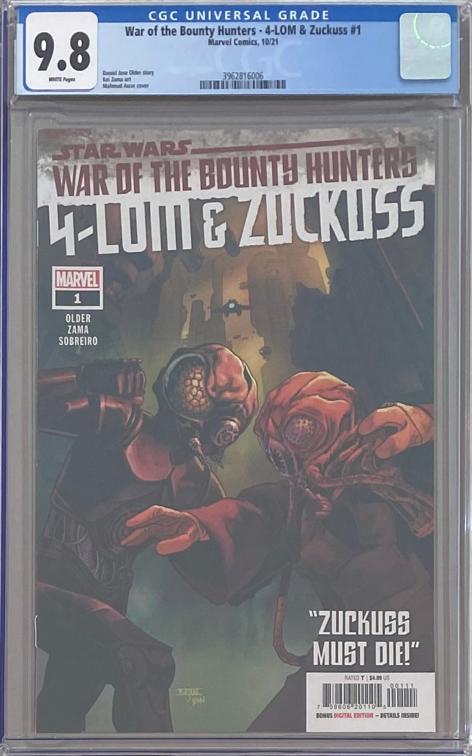 Star Wars: War of the Bounty Hunters - 4-Lom & Zuckuss #1 CGC 9.8