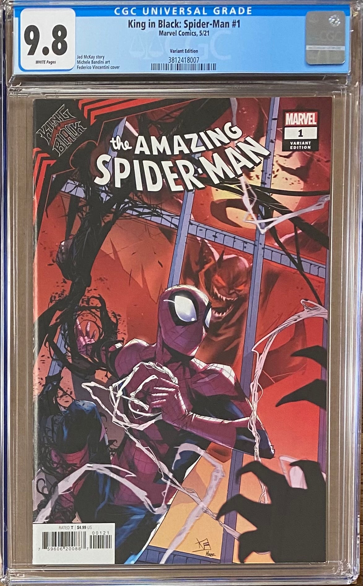 King in Black: Spider-Man #1 Variant CGC 9.8