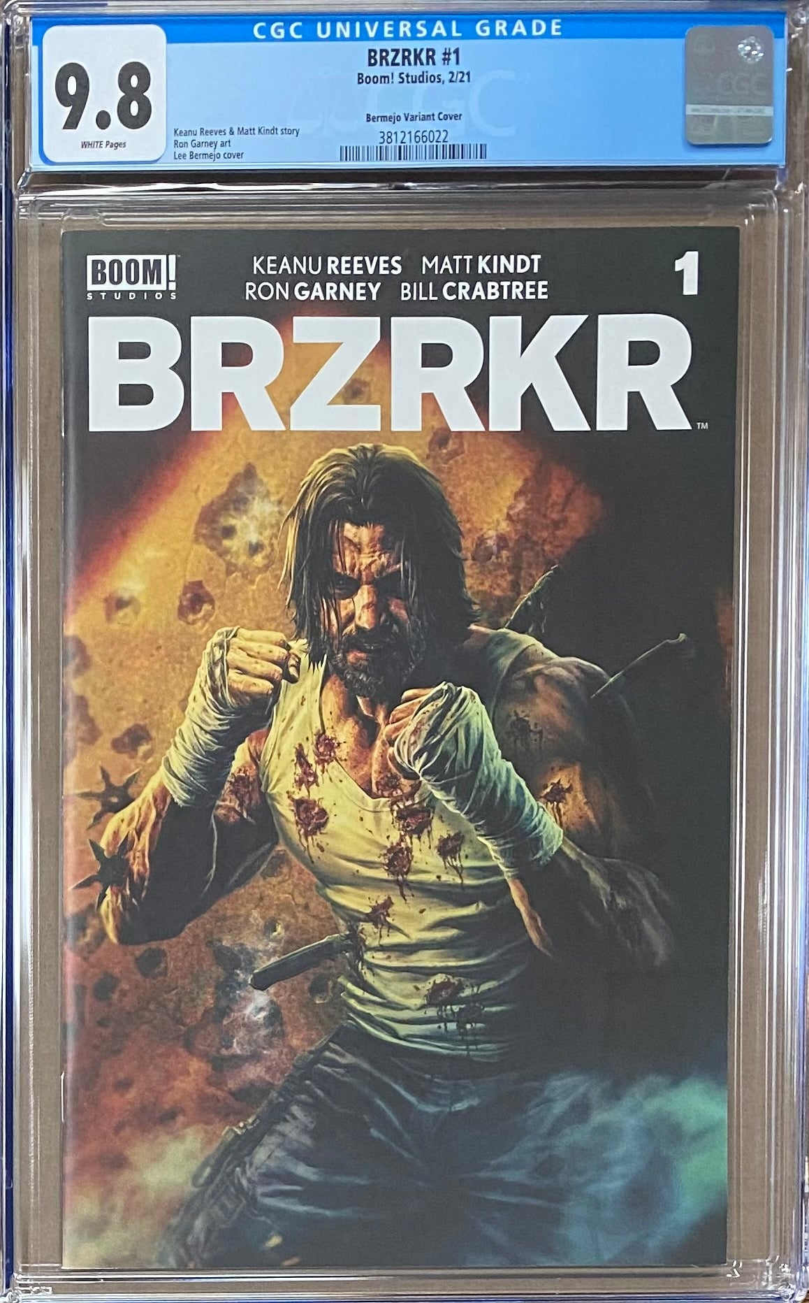 BRZRKR #1 Bermejo 1:25 Retailer Incentive Variant CGC 9.8 (Berzerker)