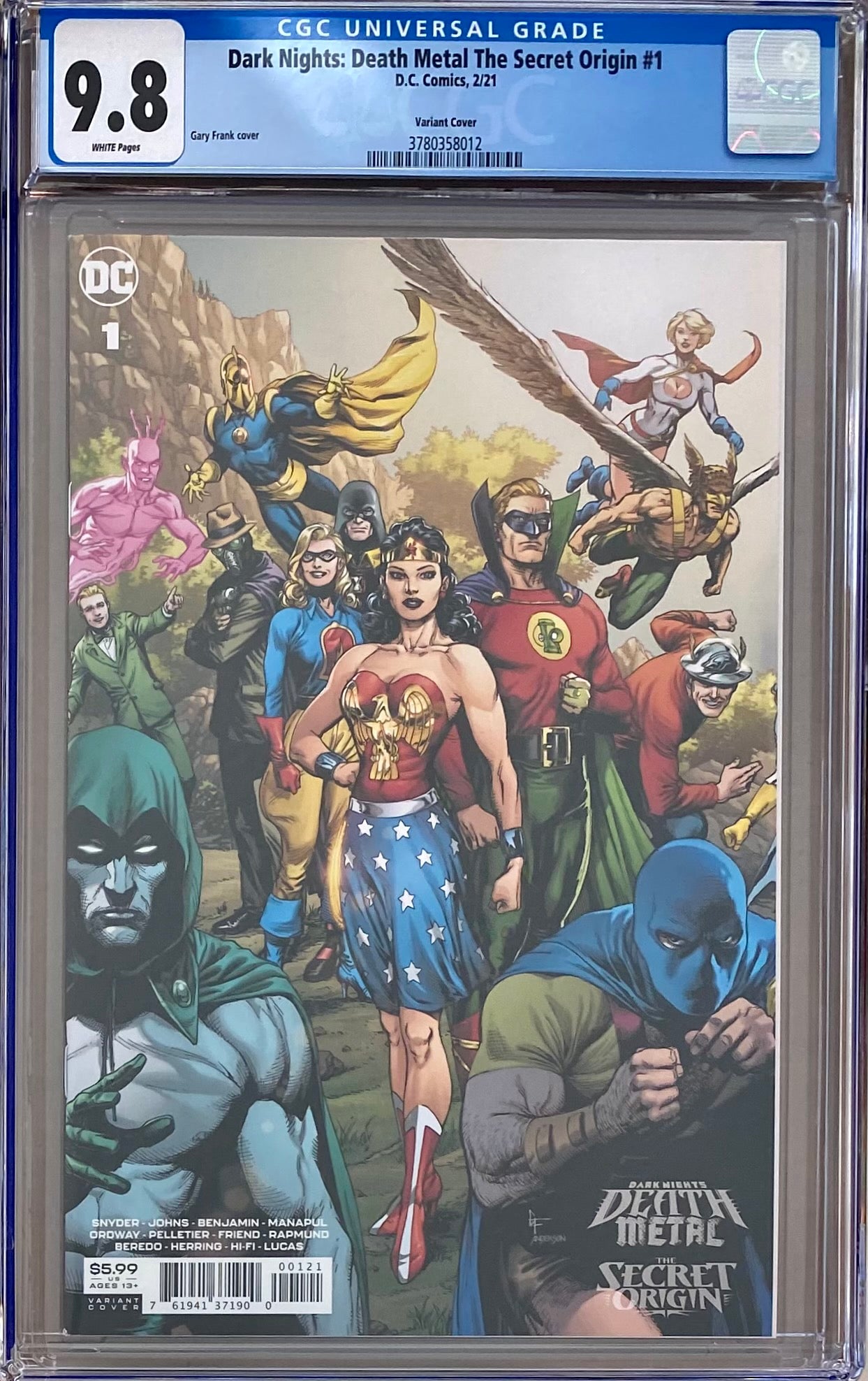 Dark Nights Death Metal: The Secret Origin #1 1:25 Retailer Incentive Variant CGC 9.8