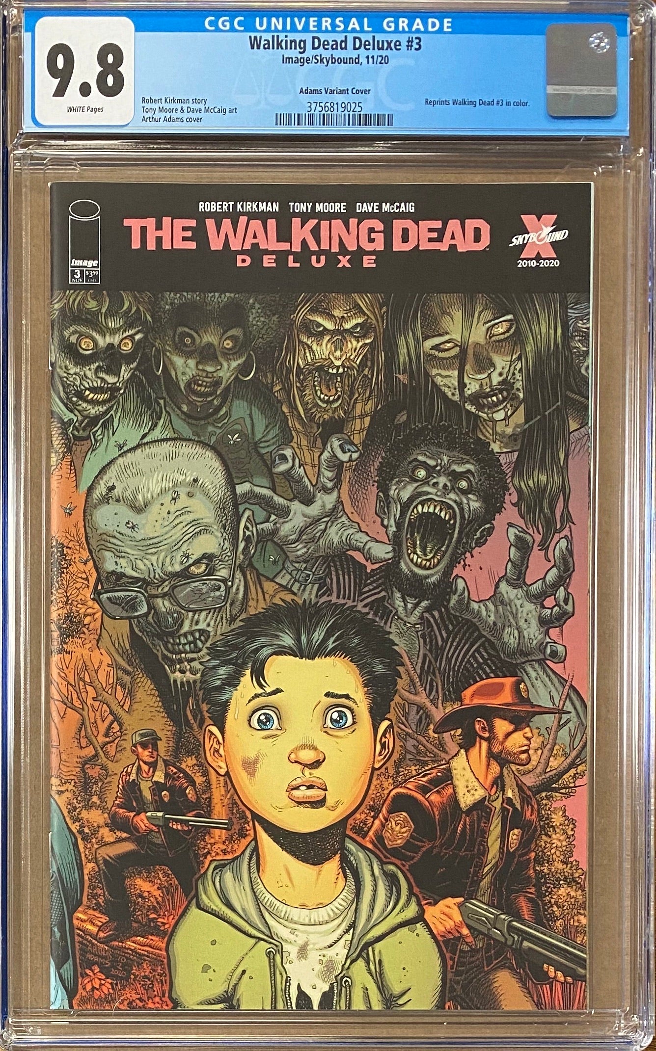 Walking Dead Deluxe #3 Adams Variant CGC 9.8