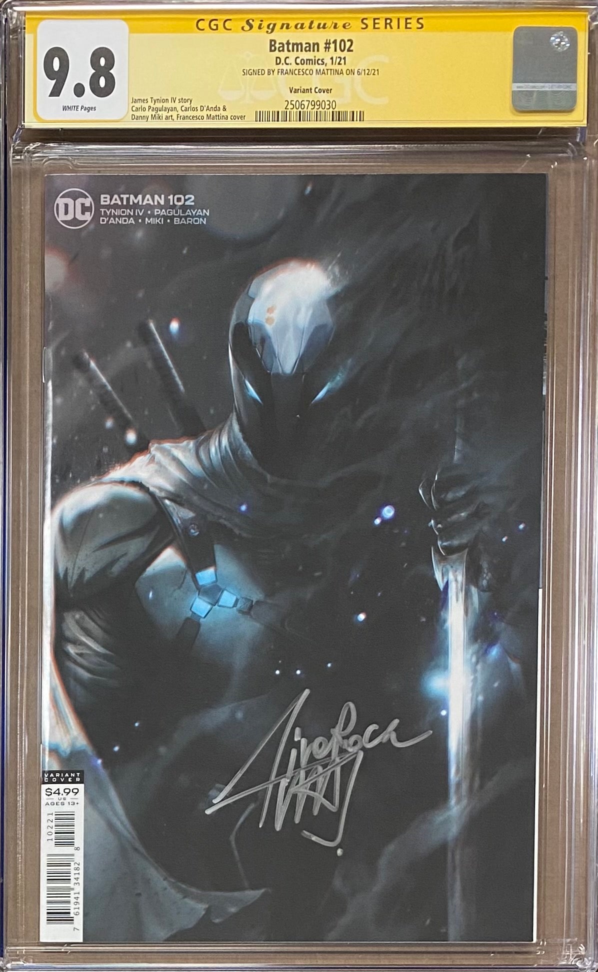 Batman #102 Mattina Variant CGC 9.8 SS