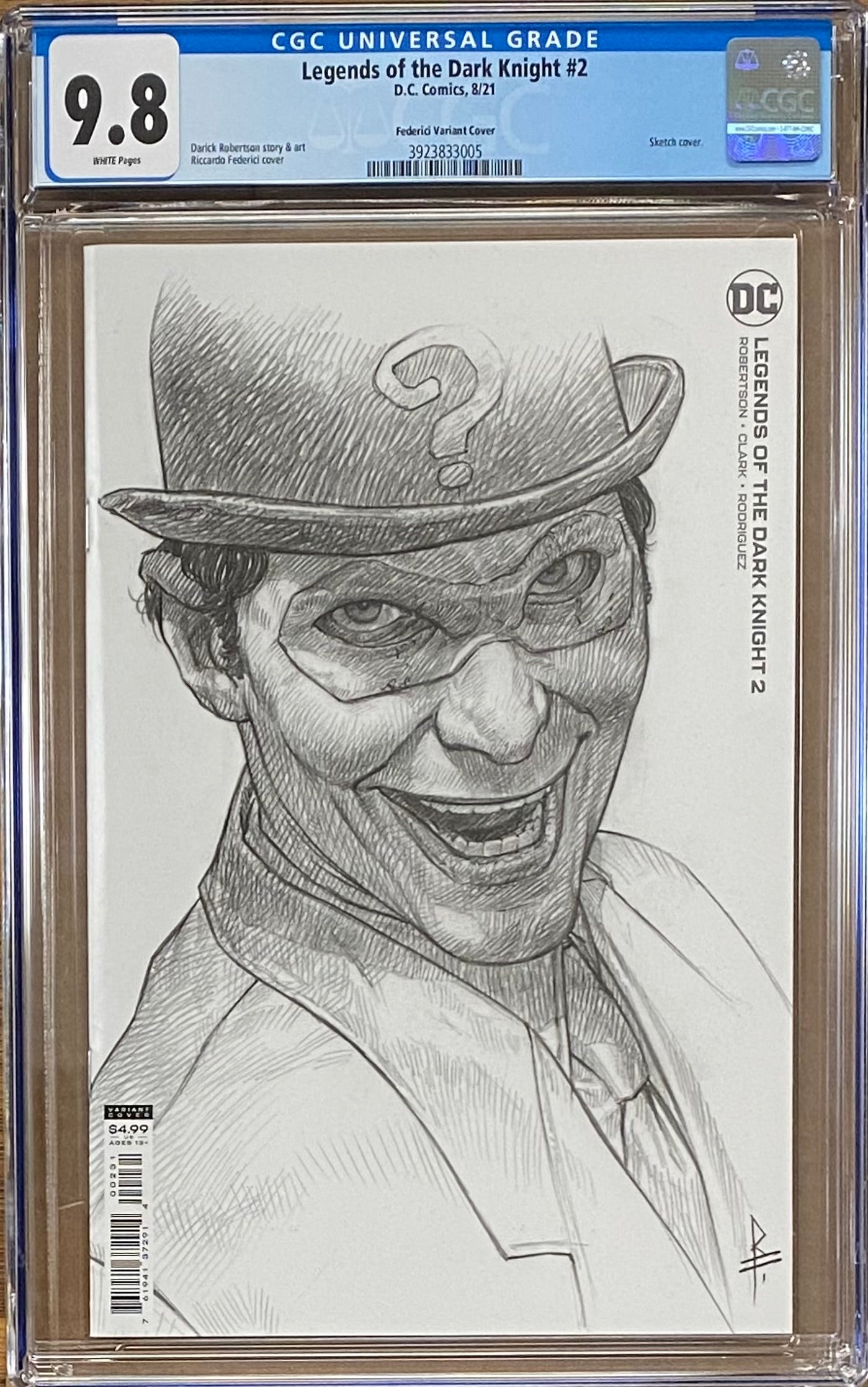 Legends of the Dark Knight #2 Federici 1:25 Retailer Incentive Variant CGC 9.8