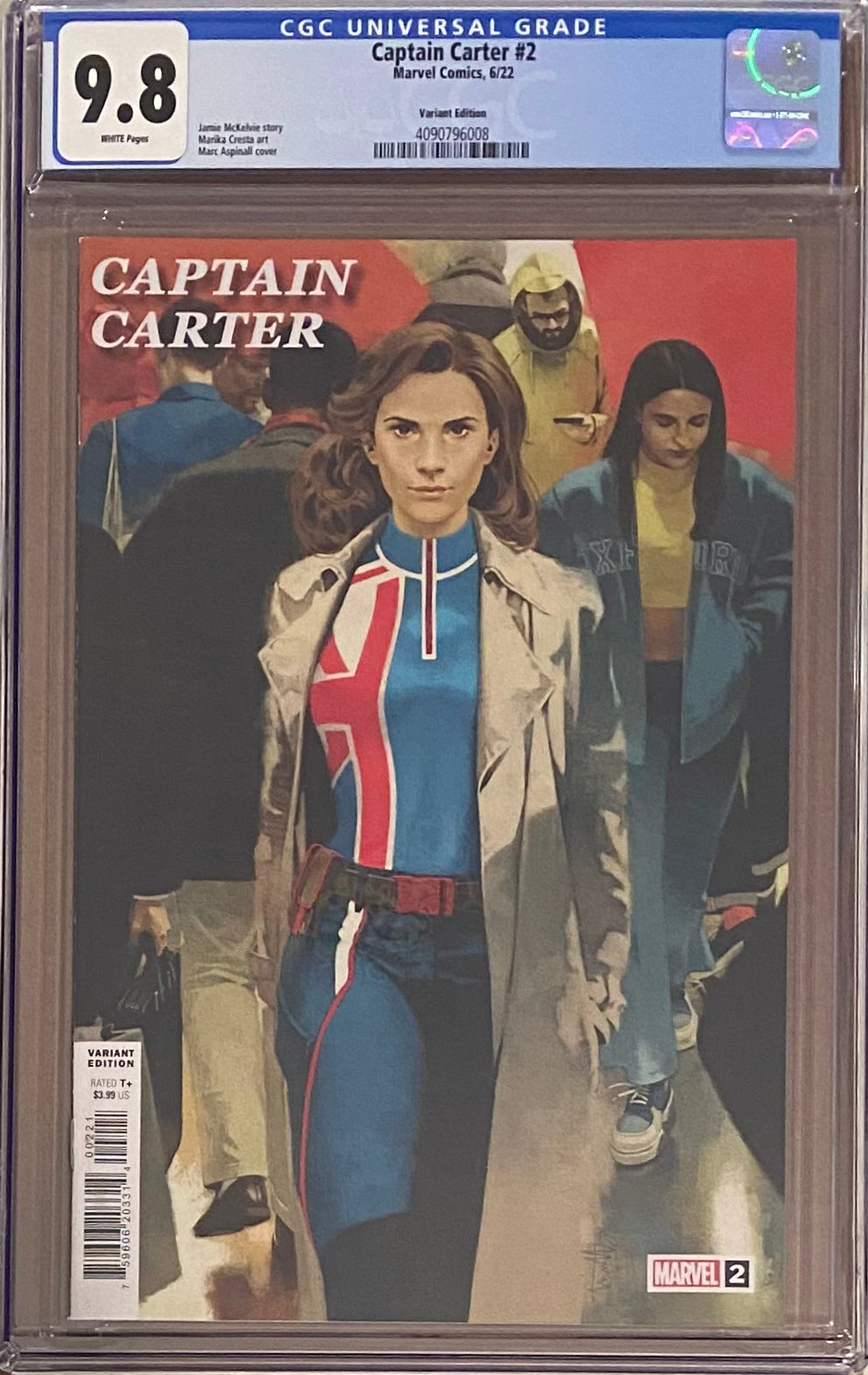 Captain Carter #2 Variant CGC 9.8
