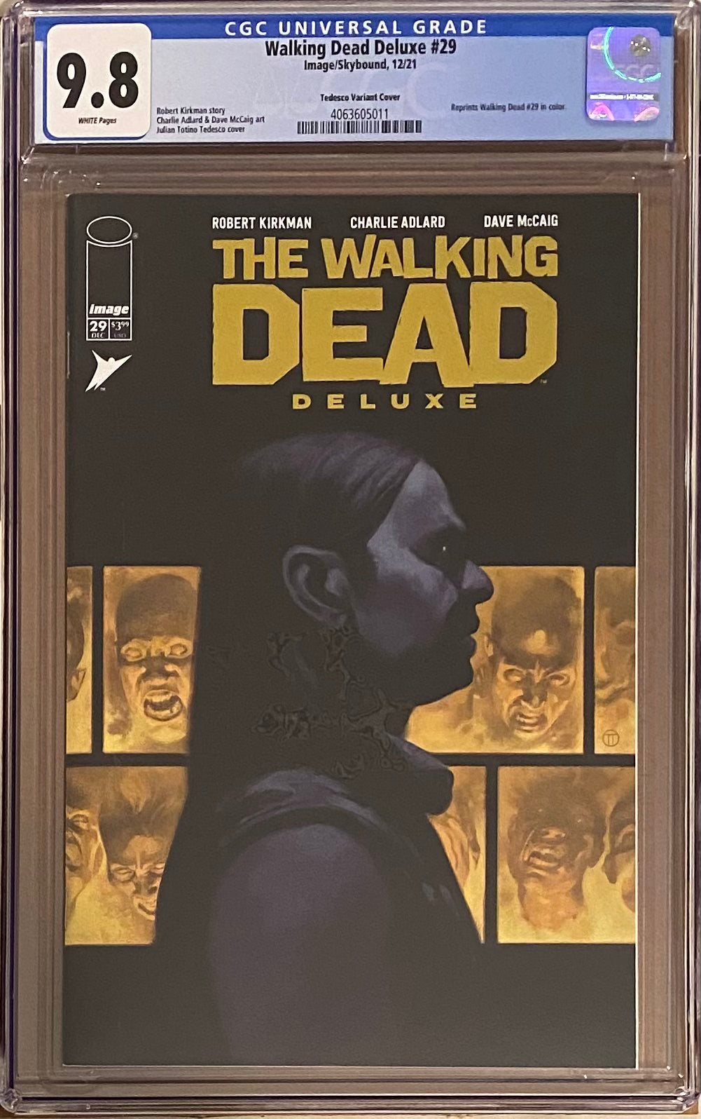 Walking Dead Deluxe #29 Tedesco Variant CGC 9.8