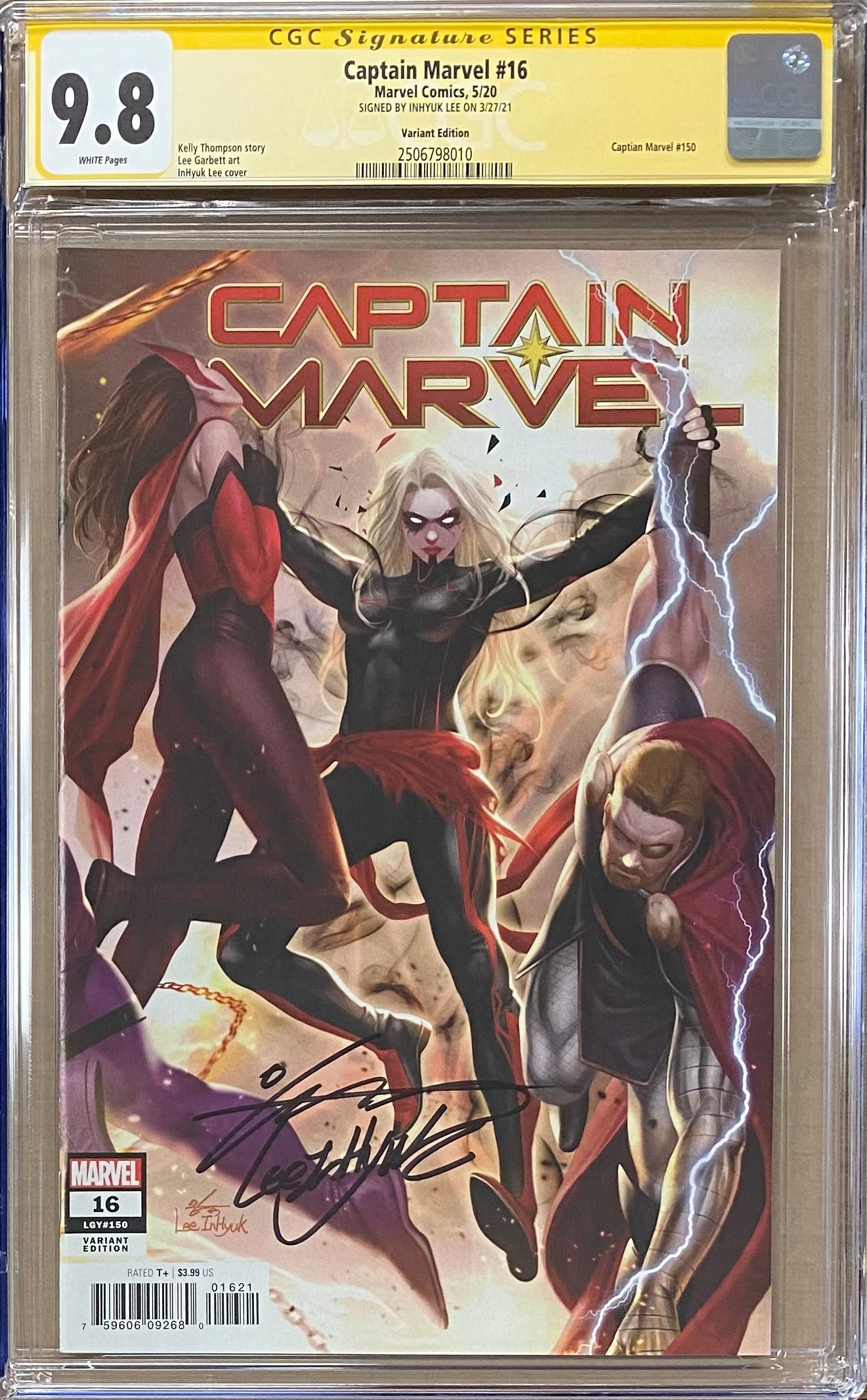 Captain Marvel #16 InHyuk Lee Connecting Variant CGC 9.8 SS